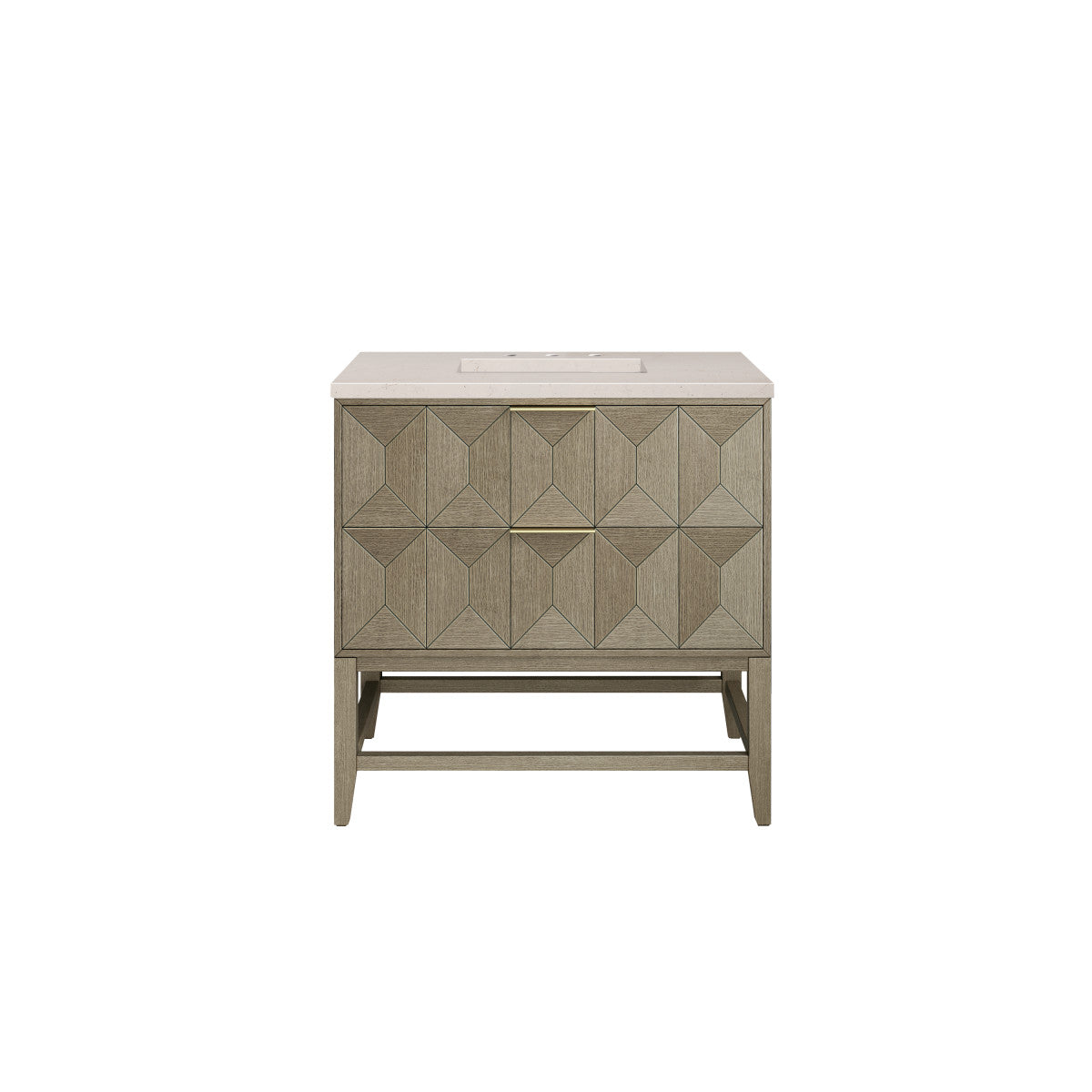 Emmeline 36" Single Vanity Cabinet, Pebble Oak