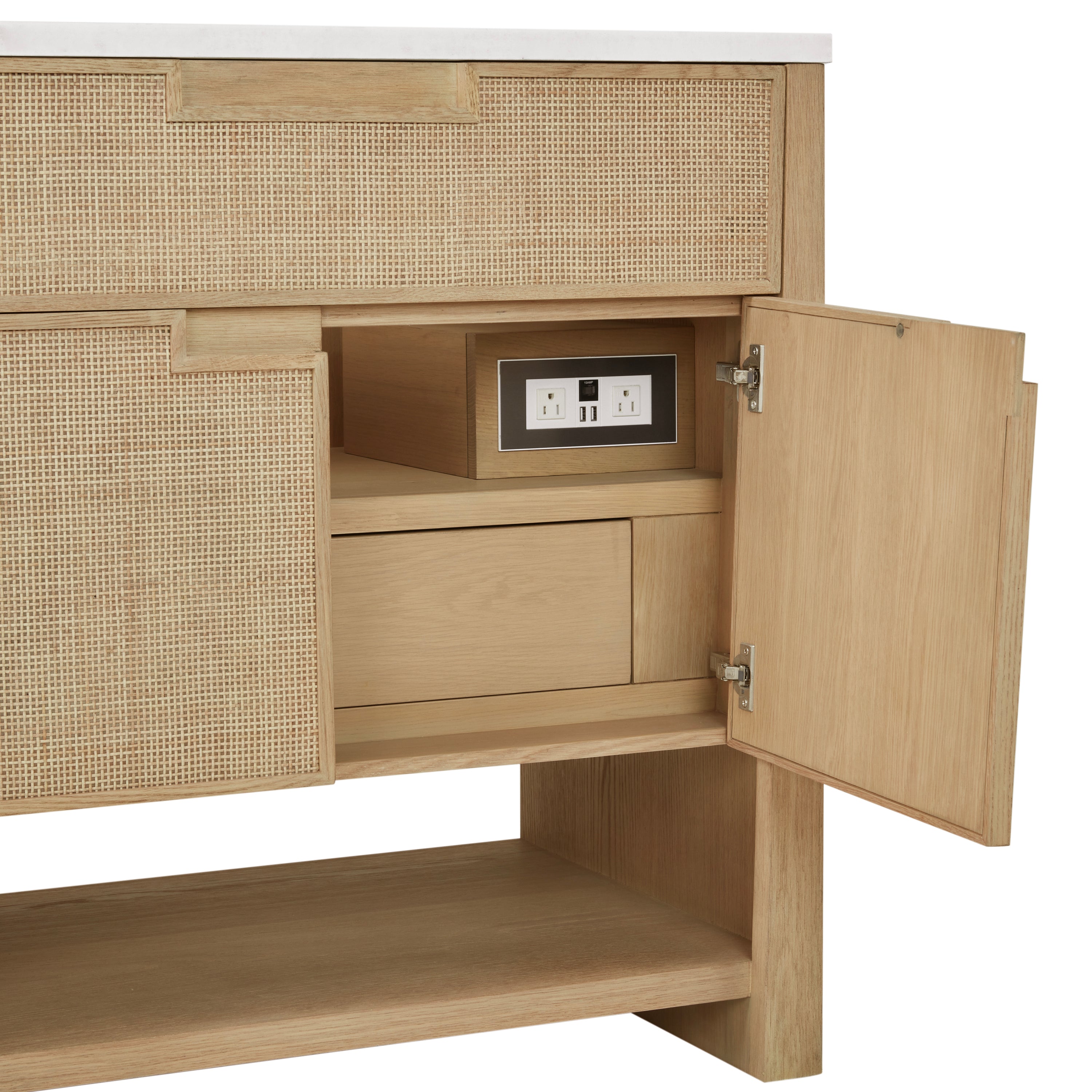 James Martin Solene 36" Single Vanity in Seaside Oak with 3cm Countertop