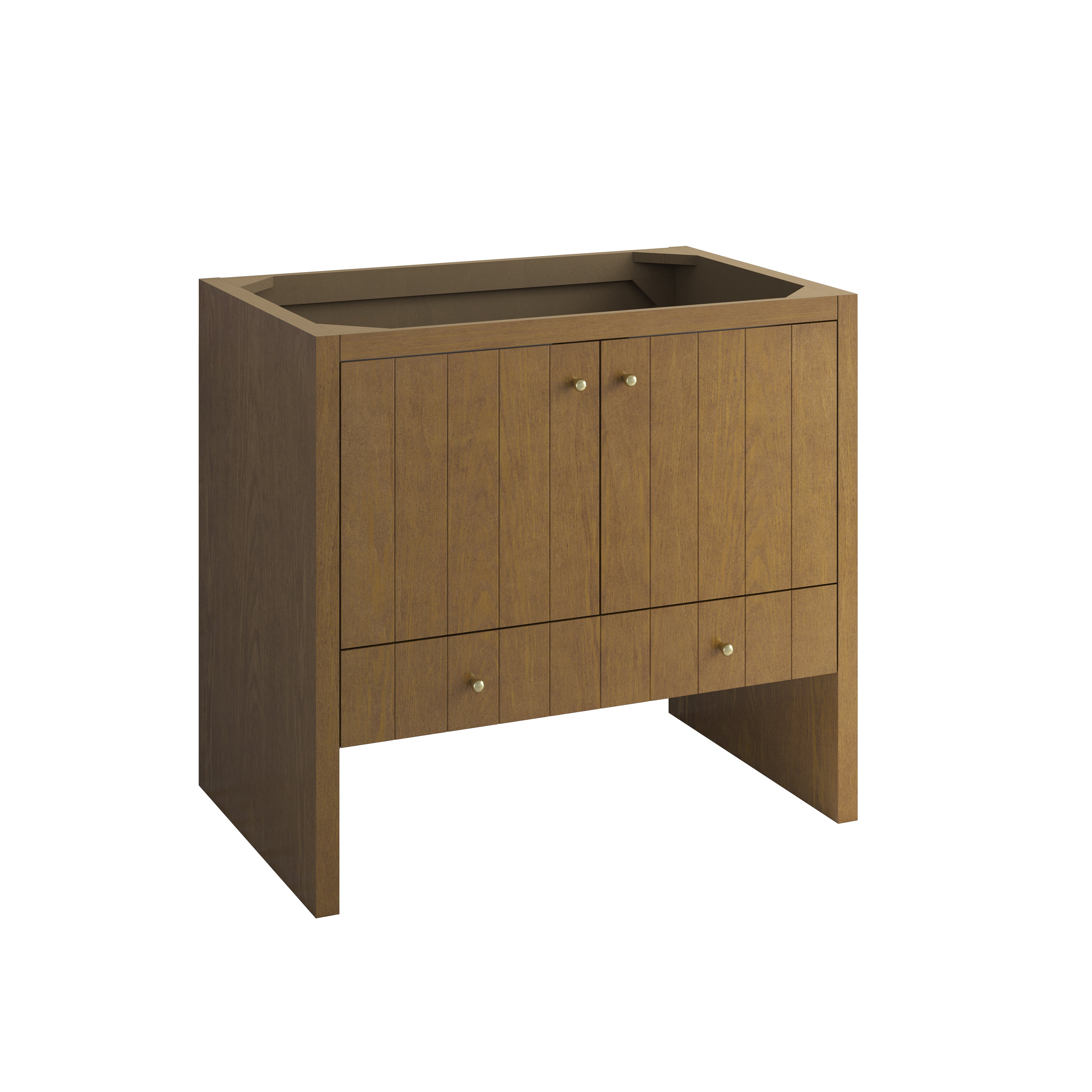 James Martin Hudson 36" Single Vanity in Honey Oak with 3cm Countertop