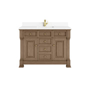 James Martin Brookfield 48" Single Vanity in Pecan with 3cm Countertop