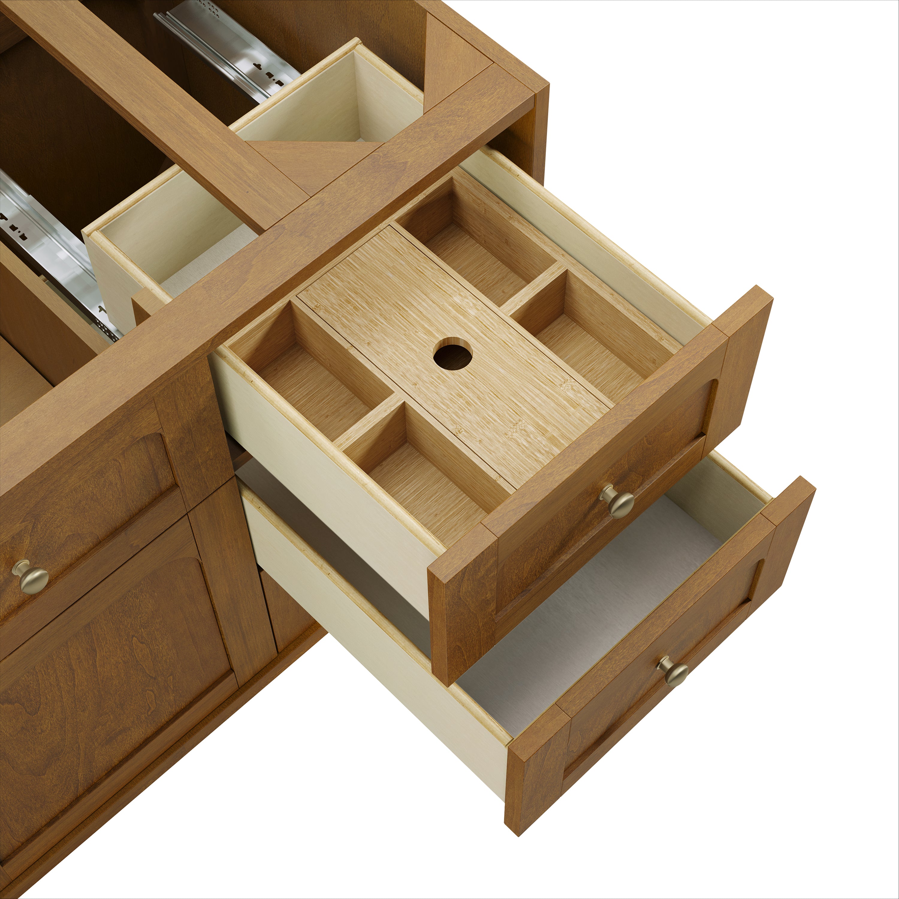 James Martin Laurent 48" Single Vanity in Honey Oak with 3cm Countertop