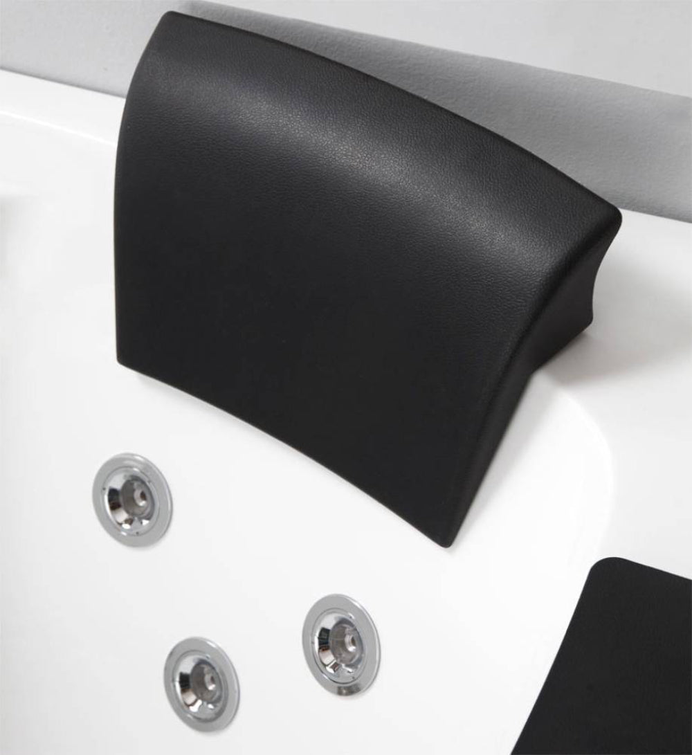 EAGO AM198ETL-L 5′ Acrylic Whirlpool Left Corner Bathtub with Glass Front