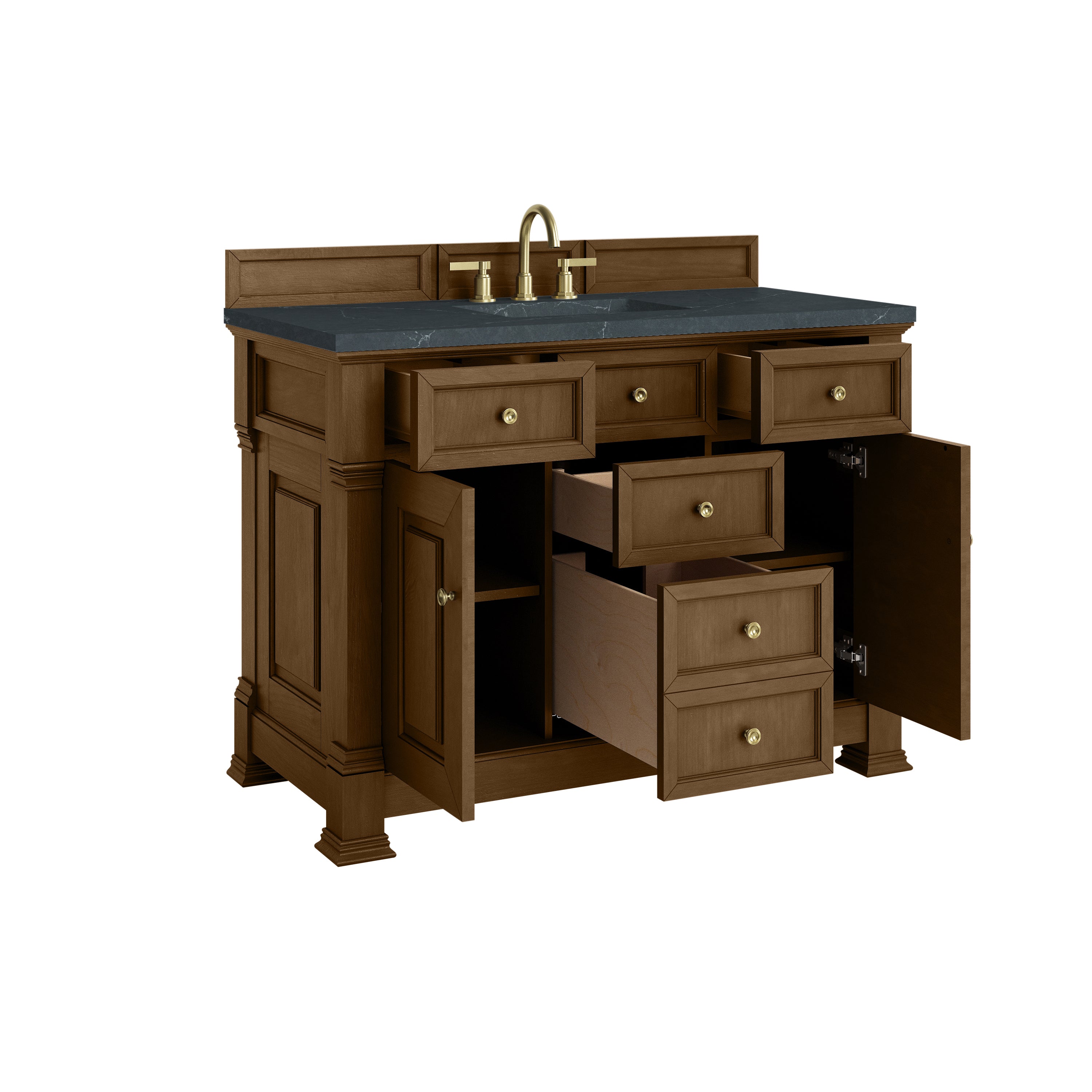 James Martin Brookfield 48" Single Vanity in Honey Oak with 3cm Countertop