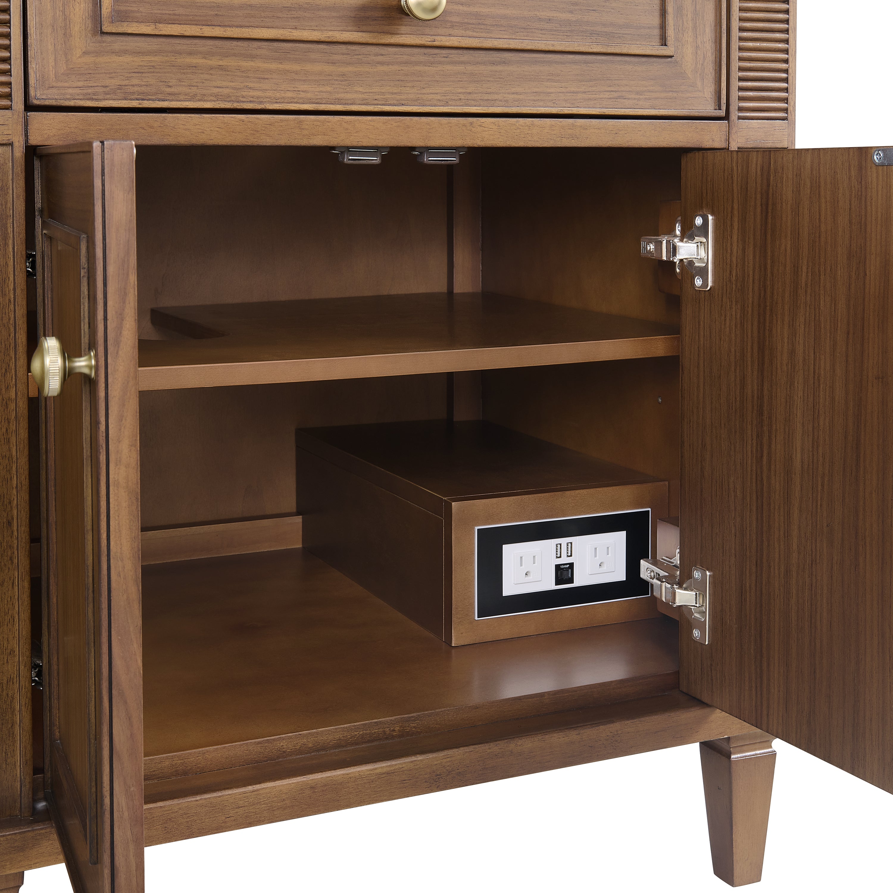 James Martin Lorelai 72"Double Vanity in Mid-Century Walnut with 3cm Countertop