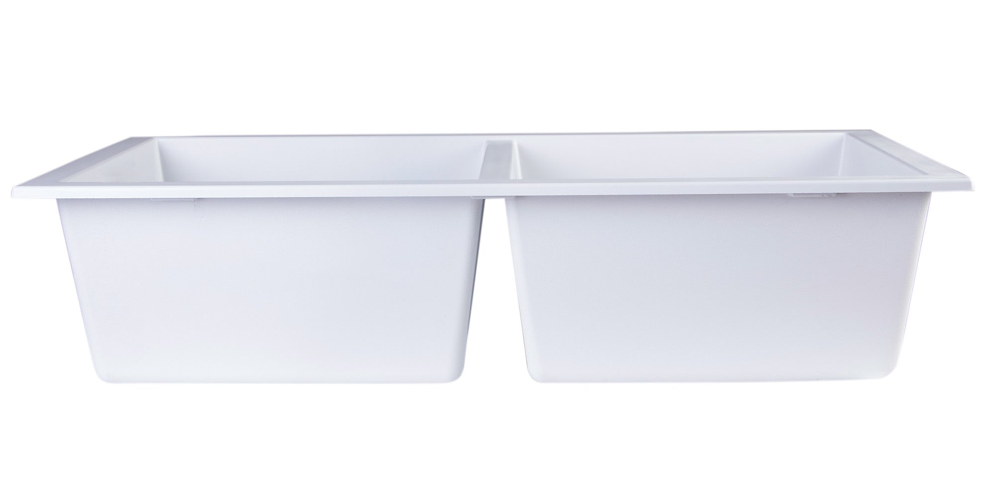 ALFI brand AB3420UM 34" Undermount Double Bowl Granite Composite Kitchen Sink