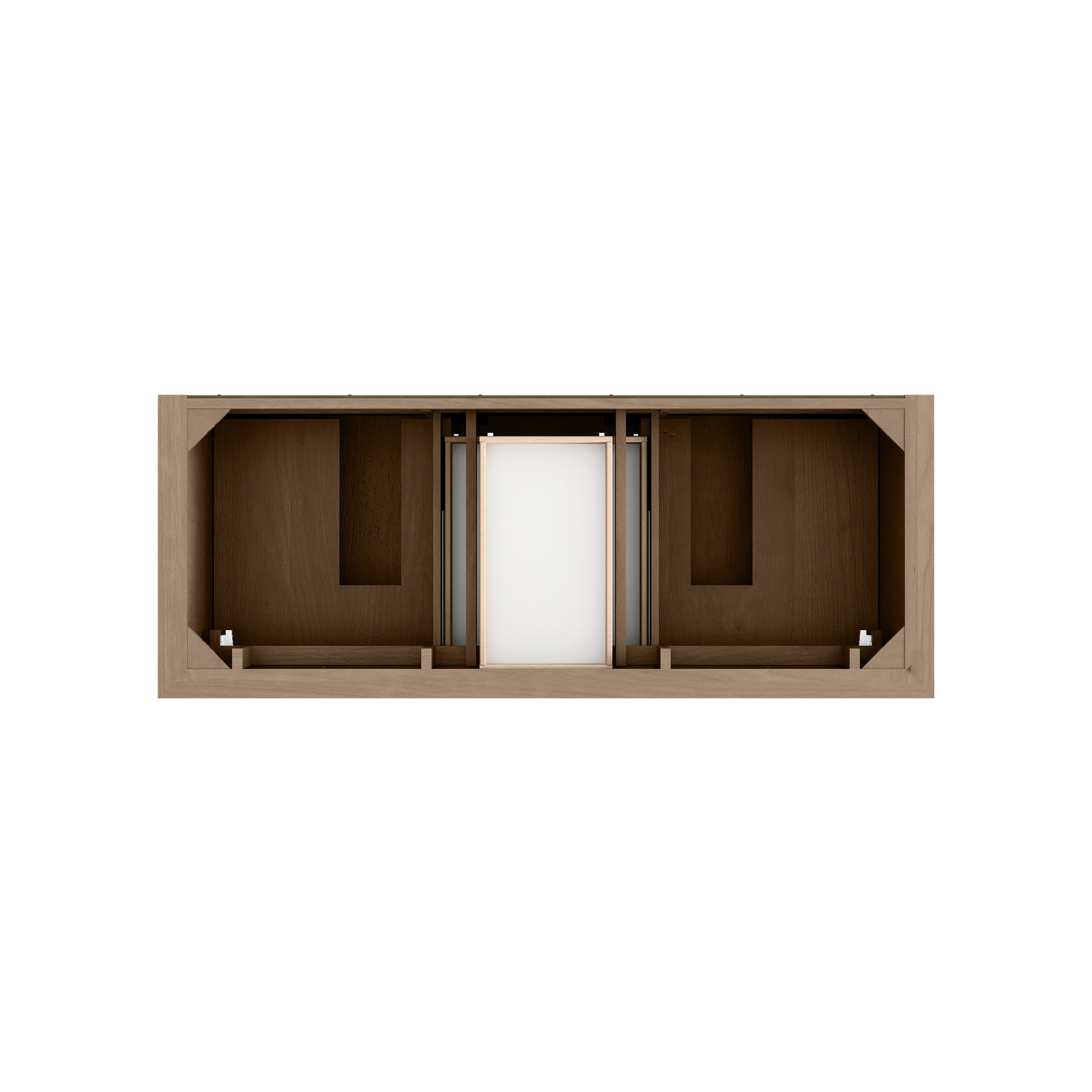 James Martin Brookfield 60" Double Vanity in Pecan with 3cm Countertop