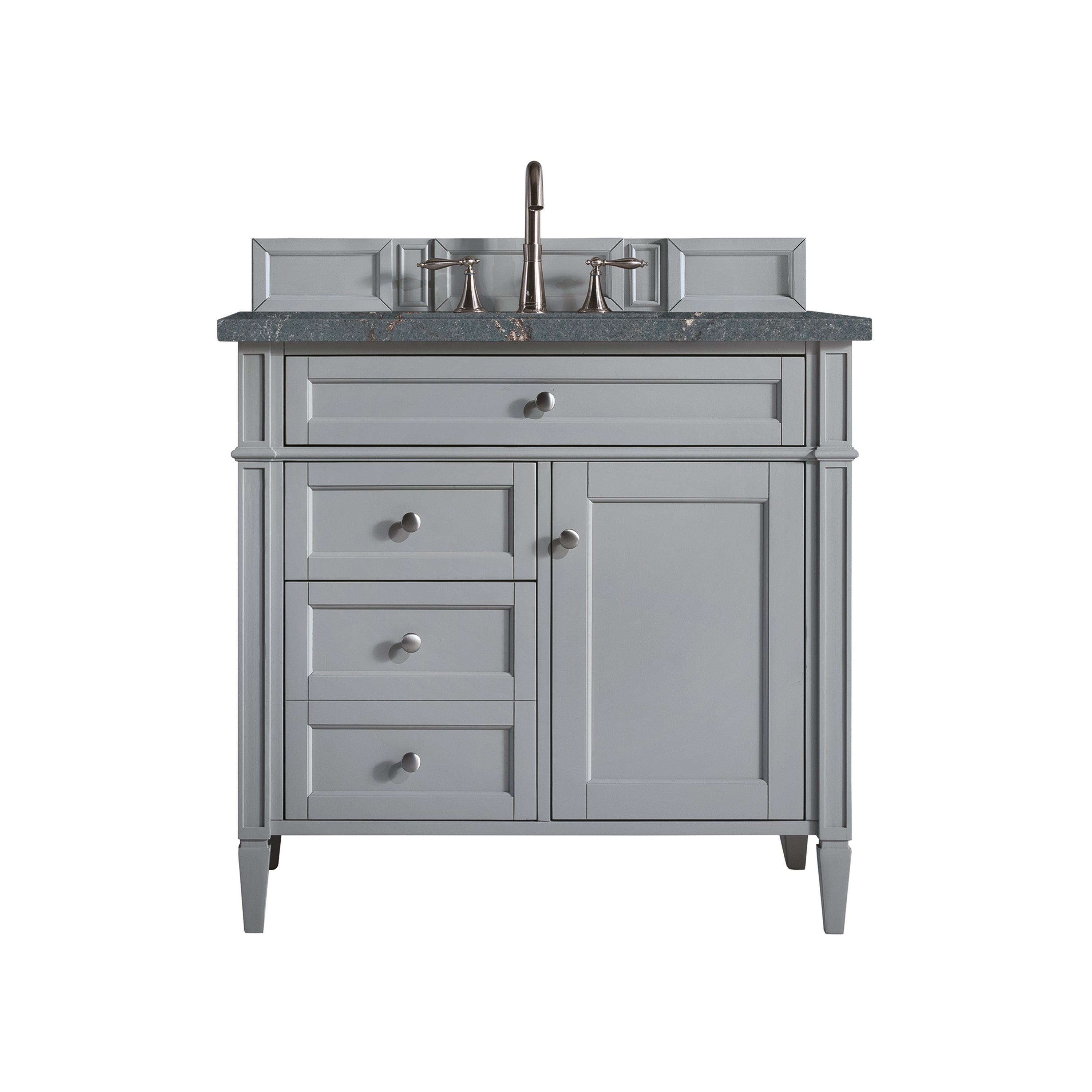 James Martin Brittany 36" Single Vanity in Urban Gray with 3cm Countertop