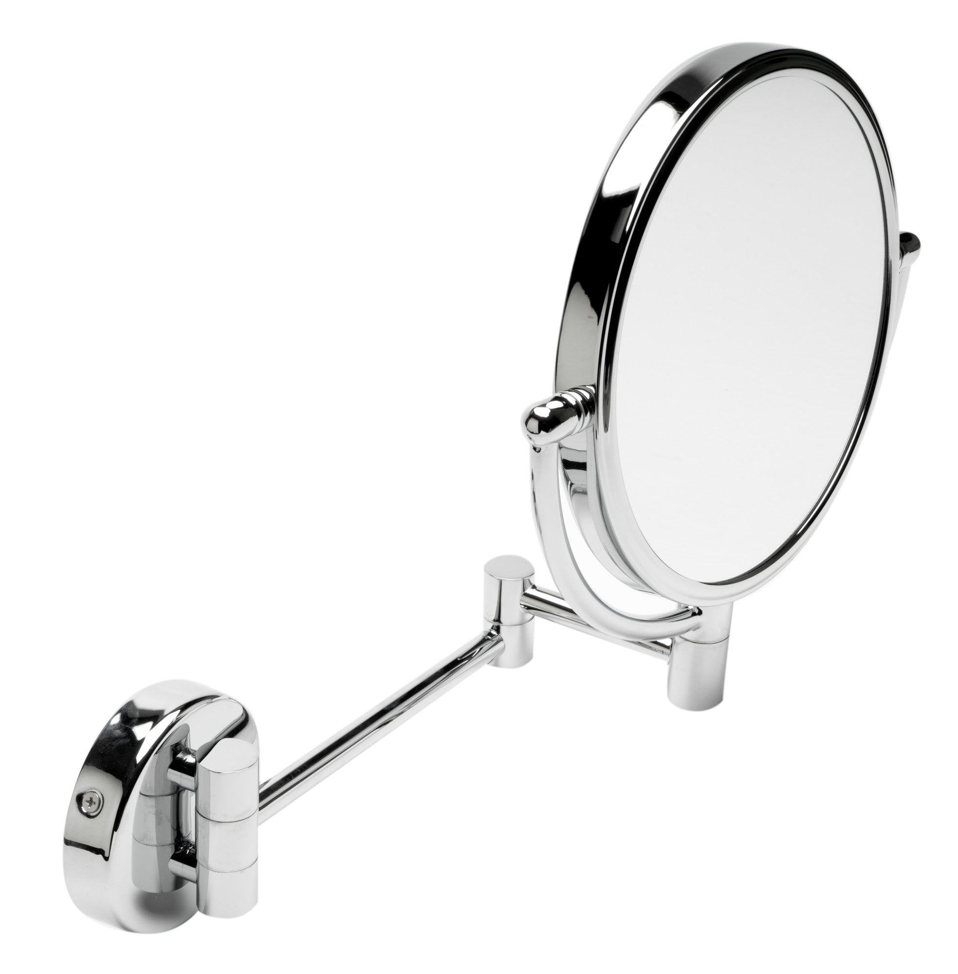 ALFI brand ABM8WR 8" Round Wall Mounted 5x Magnify Cosmetic Mirror