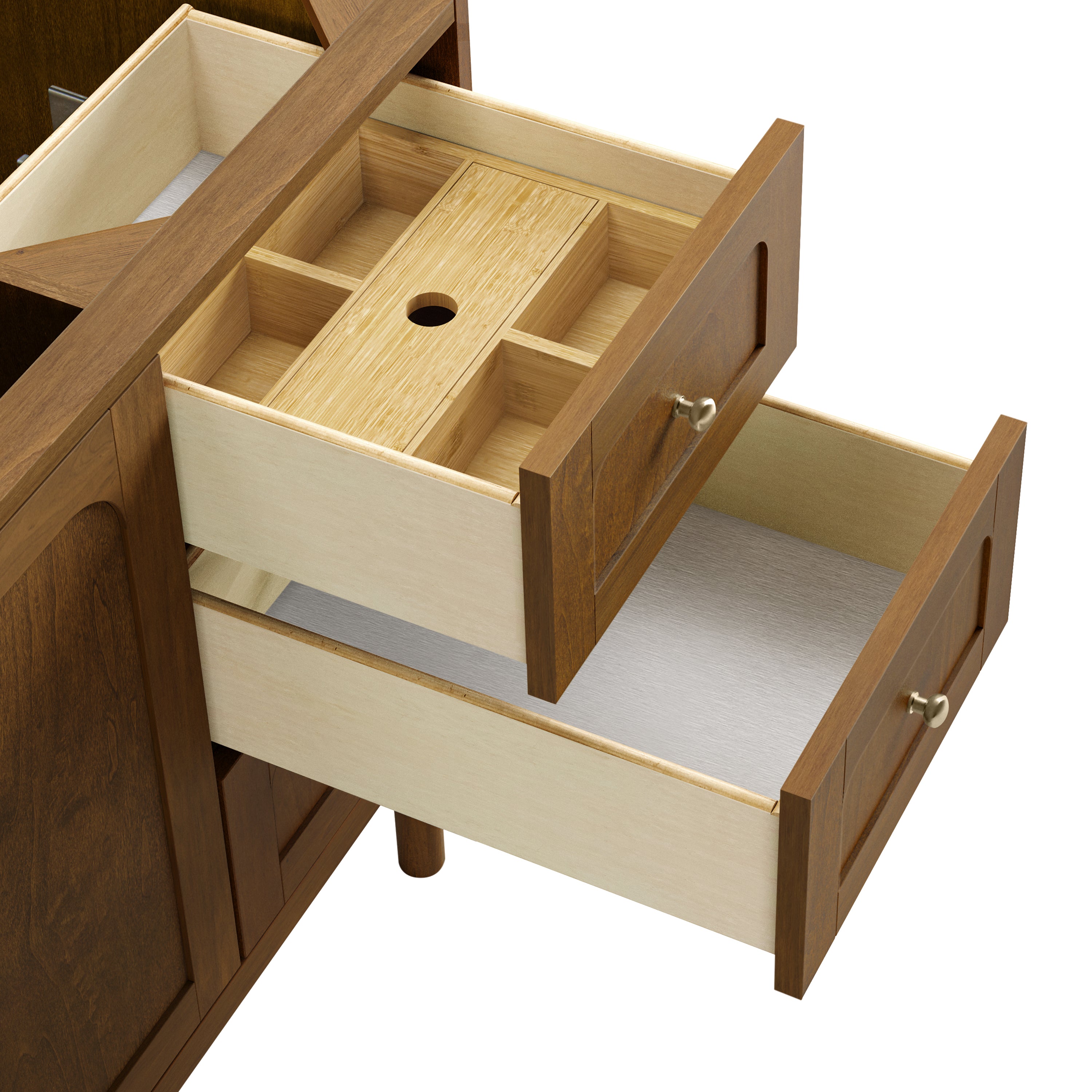 James Martin Laurent 60" Single Vanity in Honey Oak with 3cm Countertop and FreePower Wireless Charger