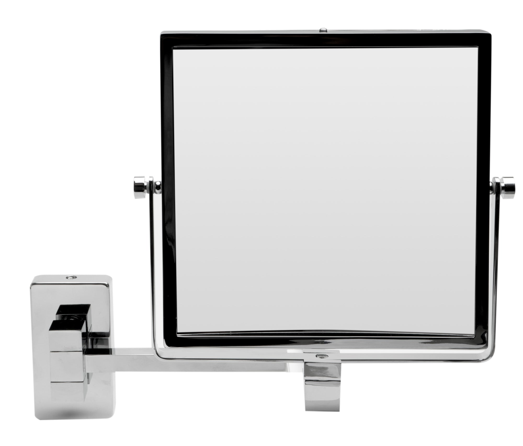 ALFI brand ABM8WS 8"  Square Wall Mounted 5x Magnify Cosmetic Mirror