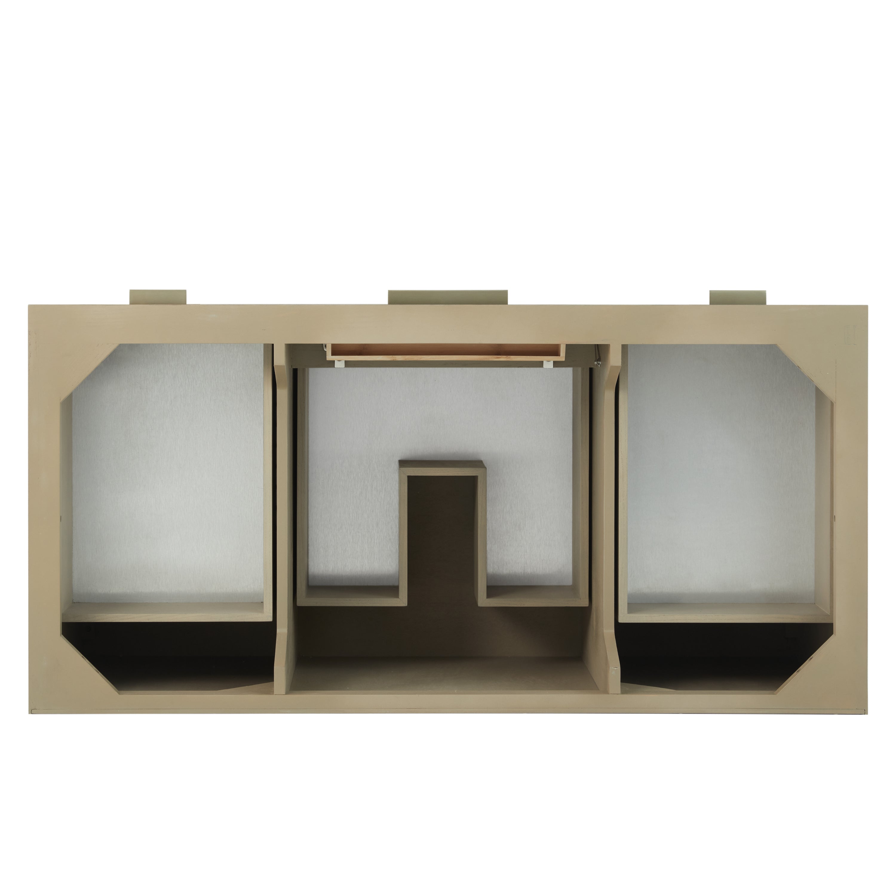 James Martin Emmeline 48" Single Vanity in Pebble Oak with 3cm Countertop and FreePower Wireless Charger