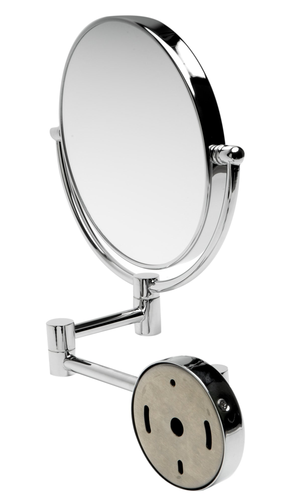 ALFI brand ABM8WR 8" Round Wall Mounted 5x Magnify Cosmetic Mirror