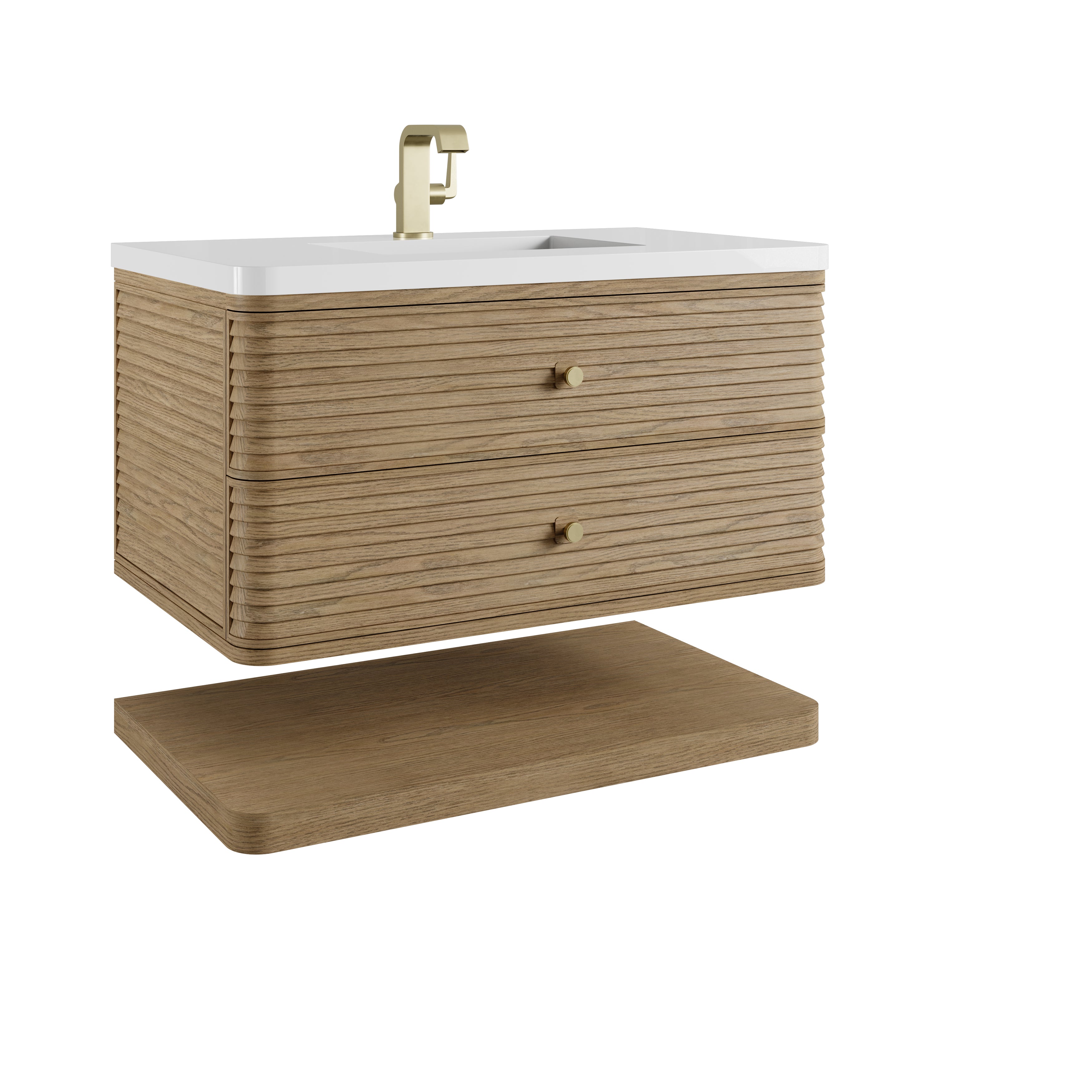 James Martin Allamari 36" Single Vanity in Dune Mist with 3cm Countertop