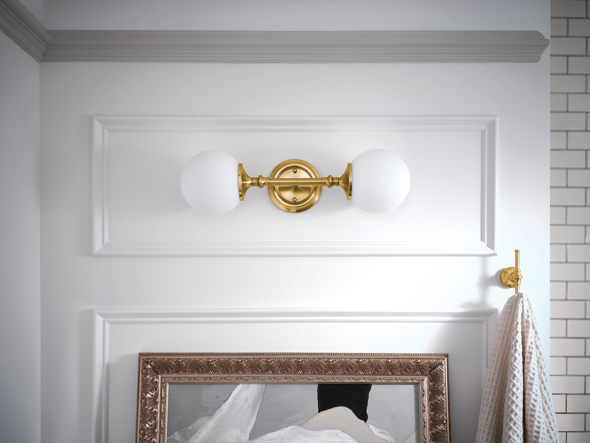 Moen YB0503 Colinet Chrome double robe hook