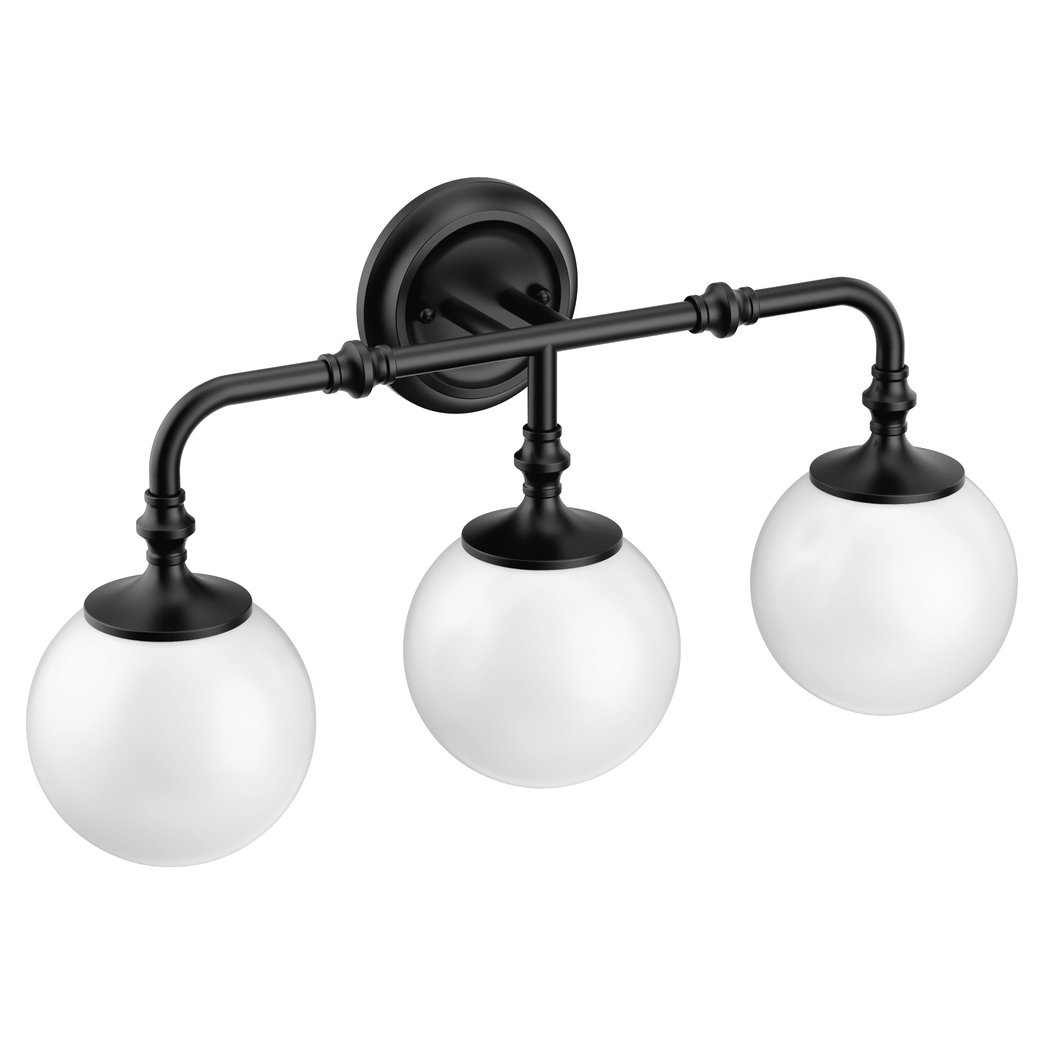 Moen YB0563 Colinet Chrome three globe bath light