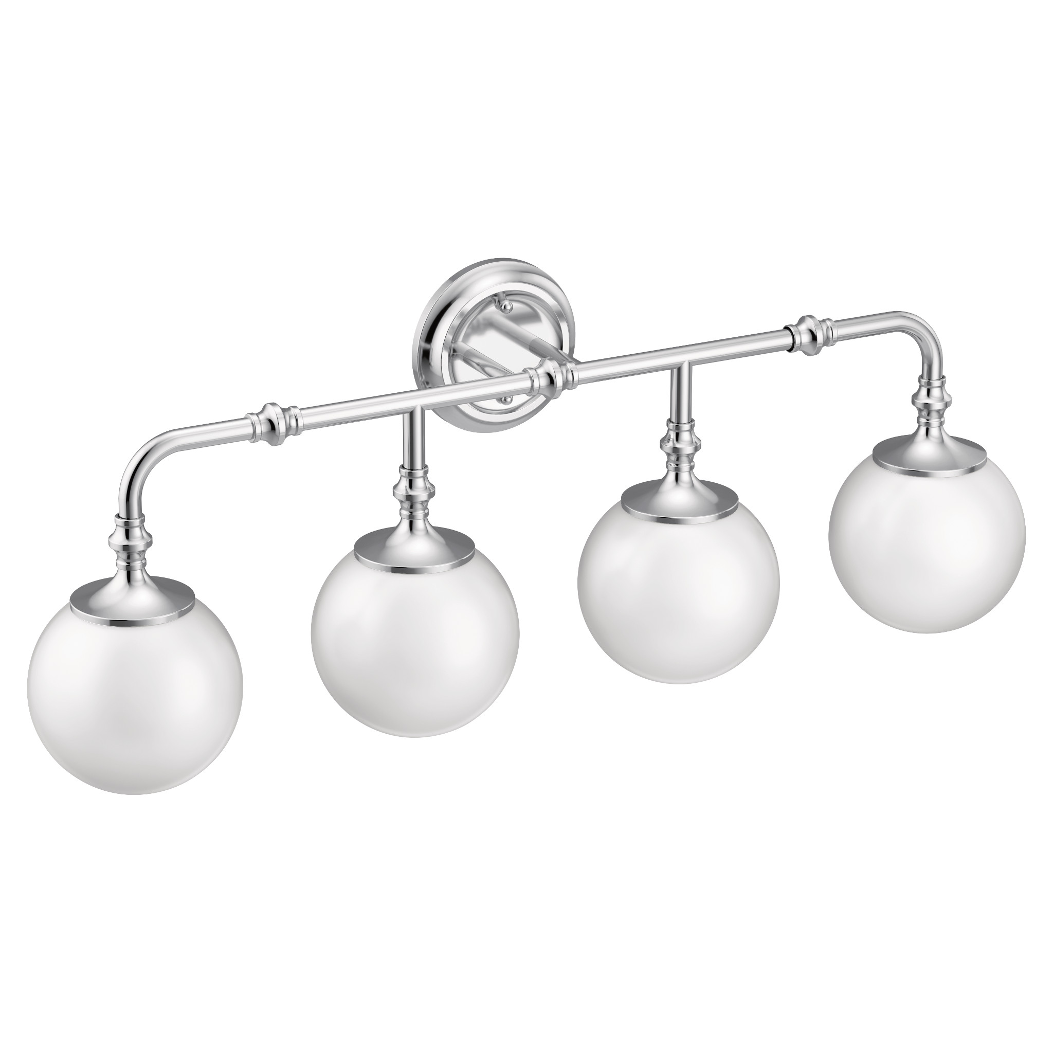 Moen YB0564 Colinet Chrome four globe bath light