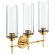 Moen YB1763 Greenfield Chrome three globe bath light
