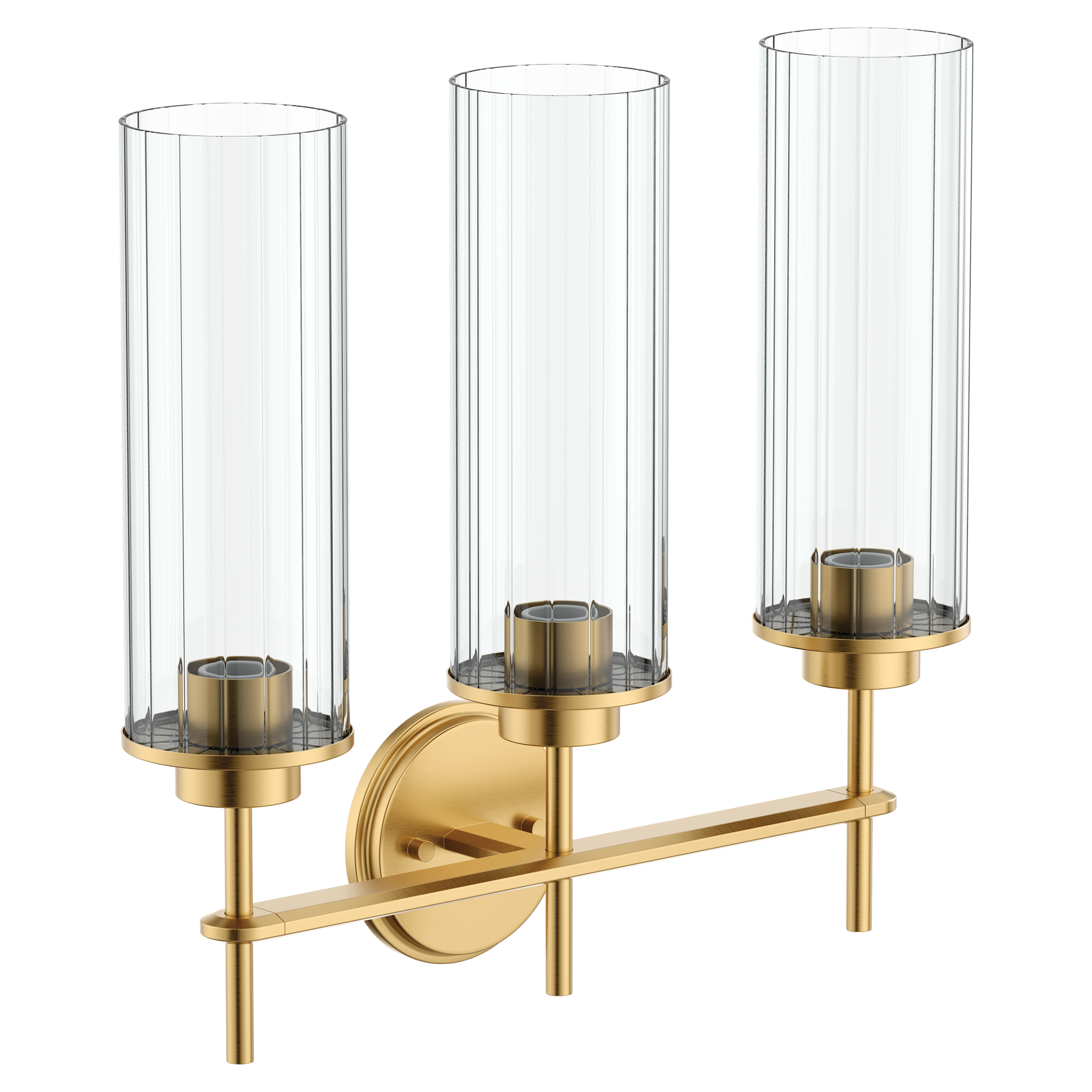 Moen YB1763 Greenfield Chrome three globe bath light
