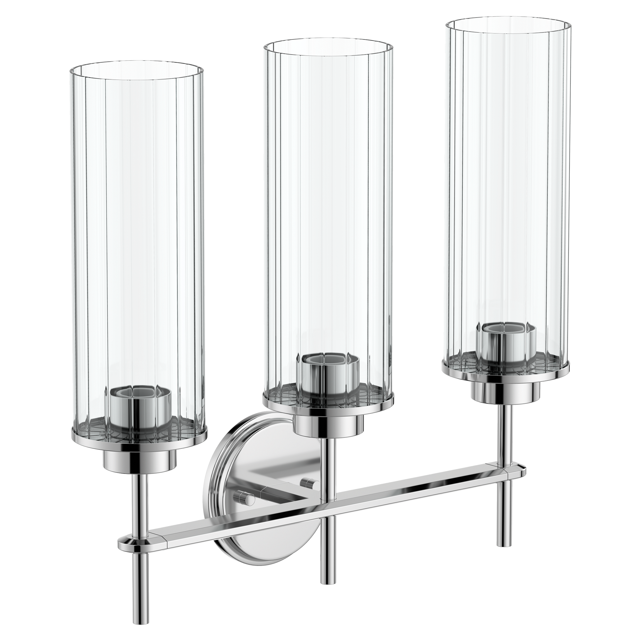 Moen YB1763 Greenfield Chrome three globe bath light