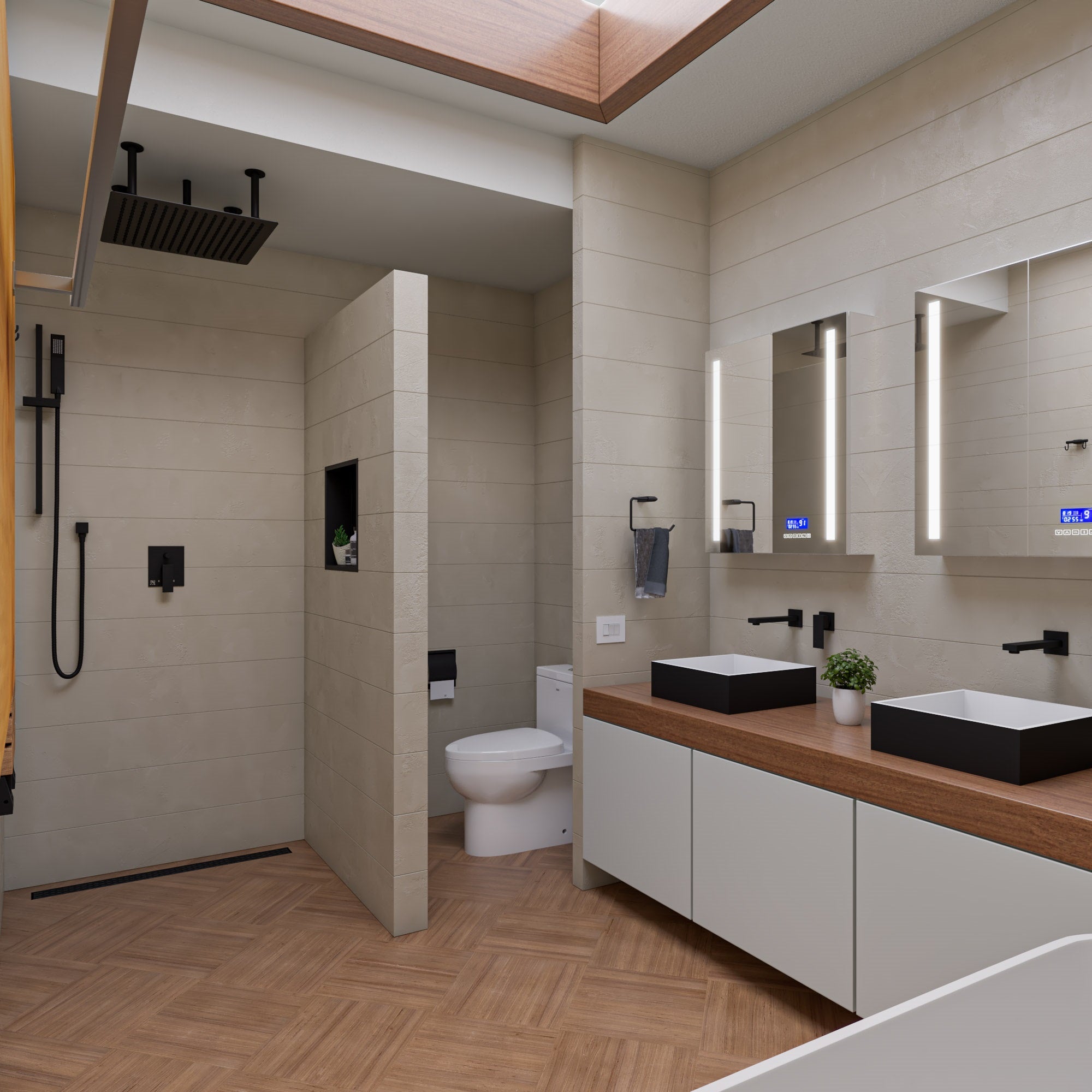 ALFI brand AB5601 Shower Valve with Square Lever Handle and Diverter