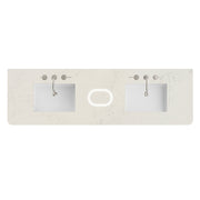 James Martin 72" Double Radius Cut Top with FreePower, Widespread 3cm