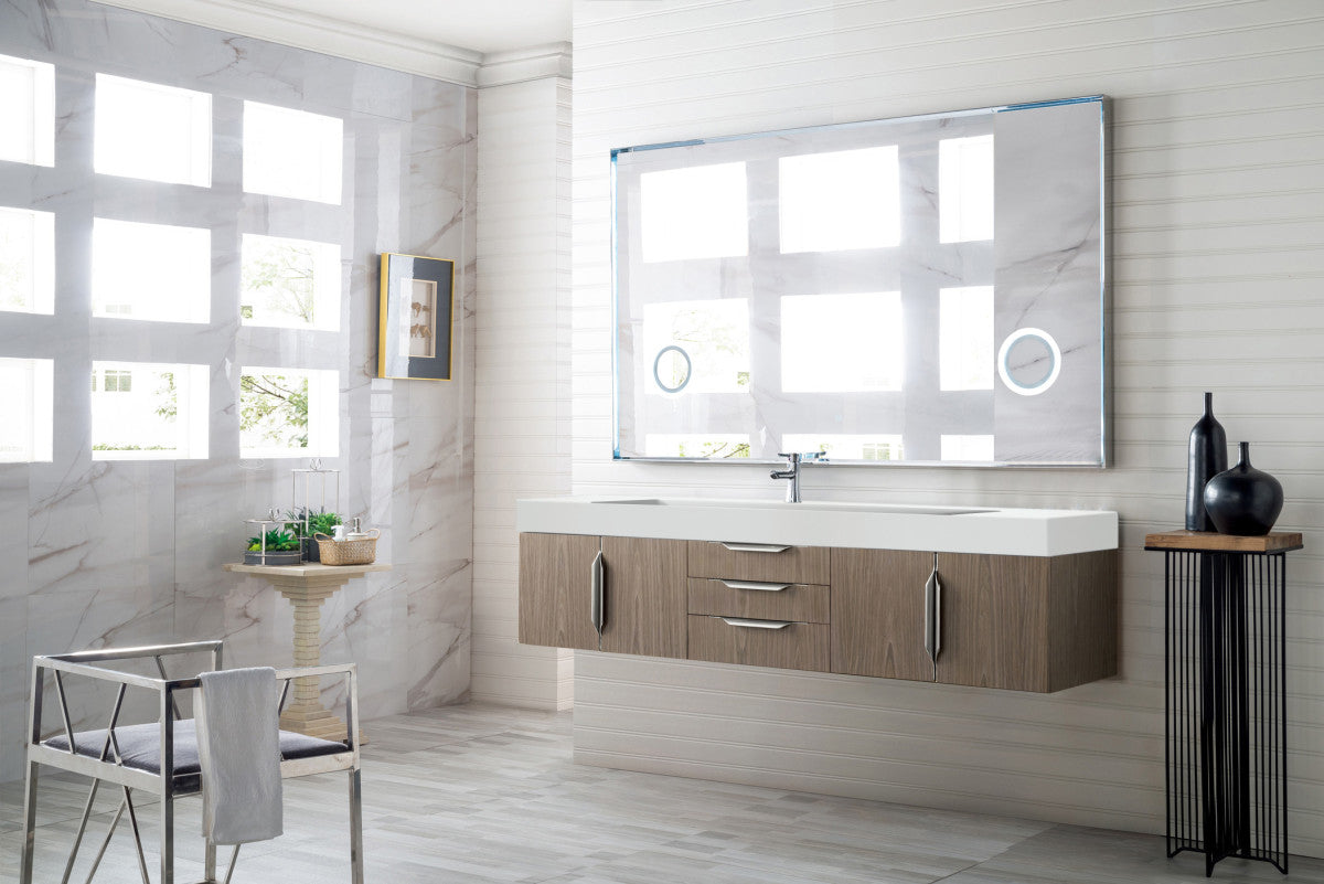 Columbia 72" Single Wall Mount Vanity Cabinet