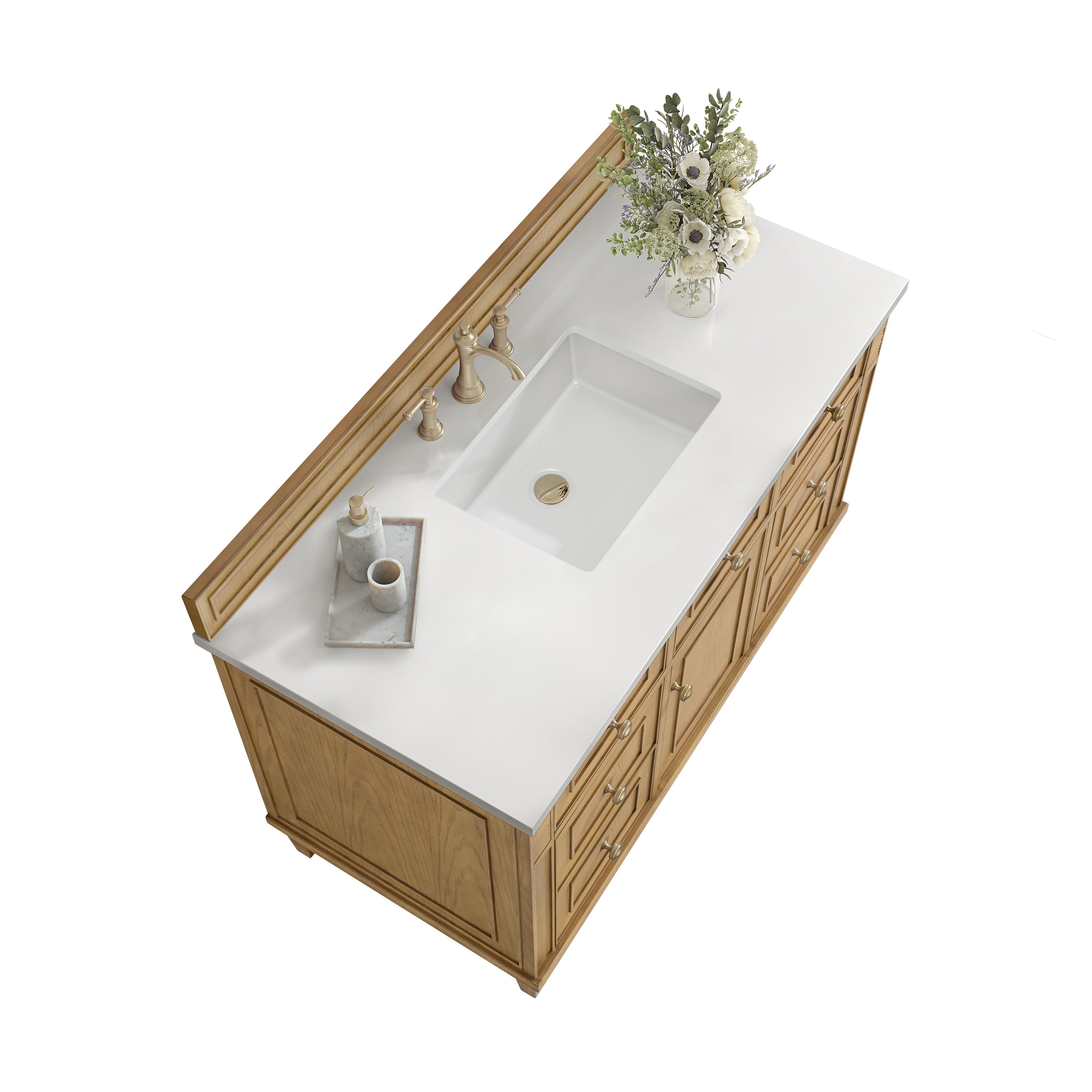 James Martin Lorelai 48" Single Vanity in Light Natural Oak with 3cm Countertop