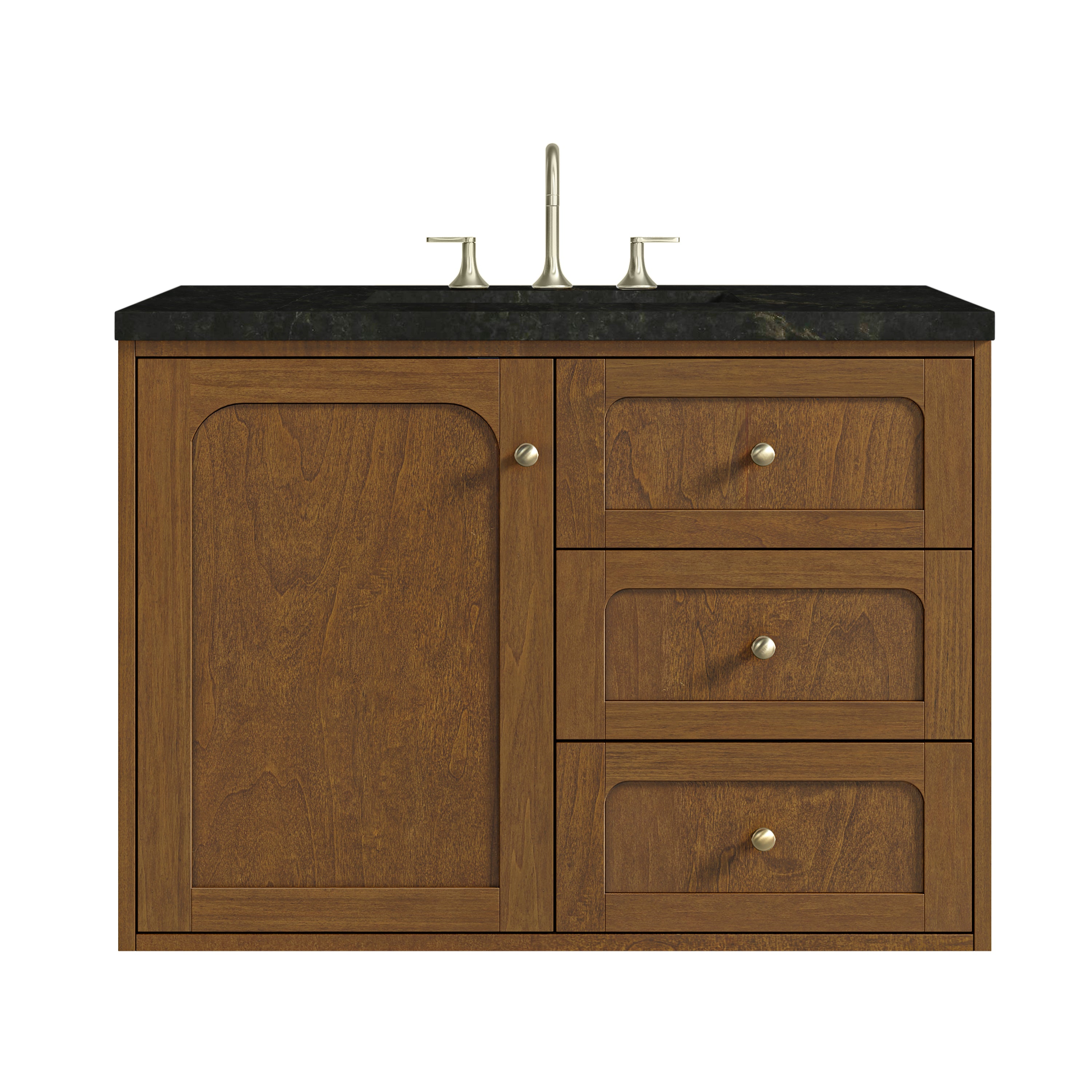 James Martin Laurent 36" Single Vanity in Honey Oak with 3cm Countertop