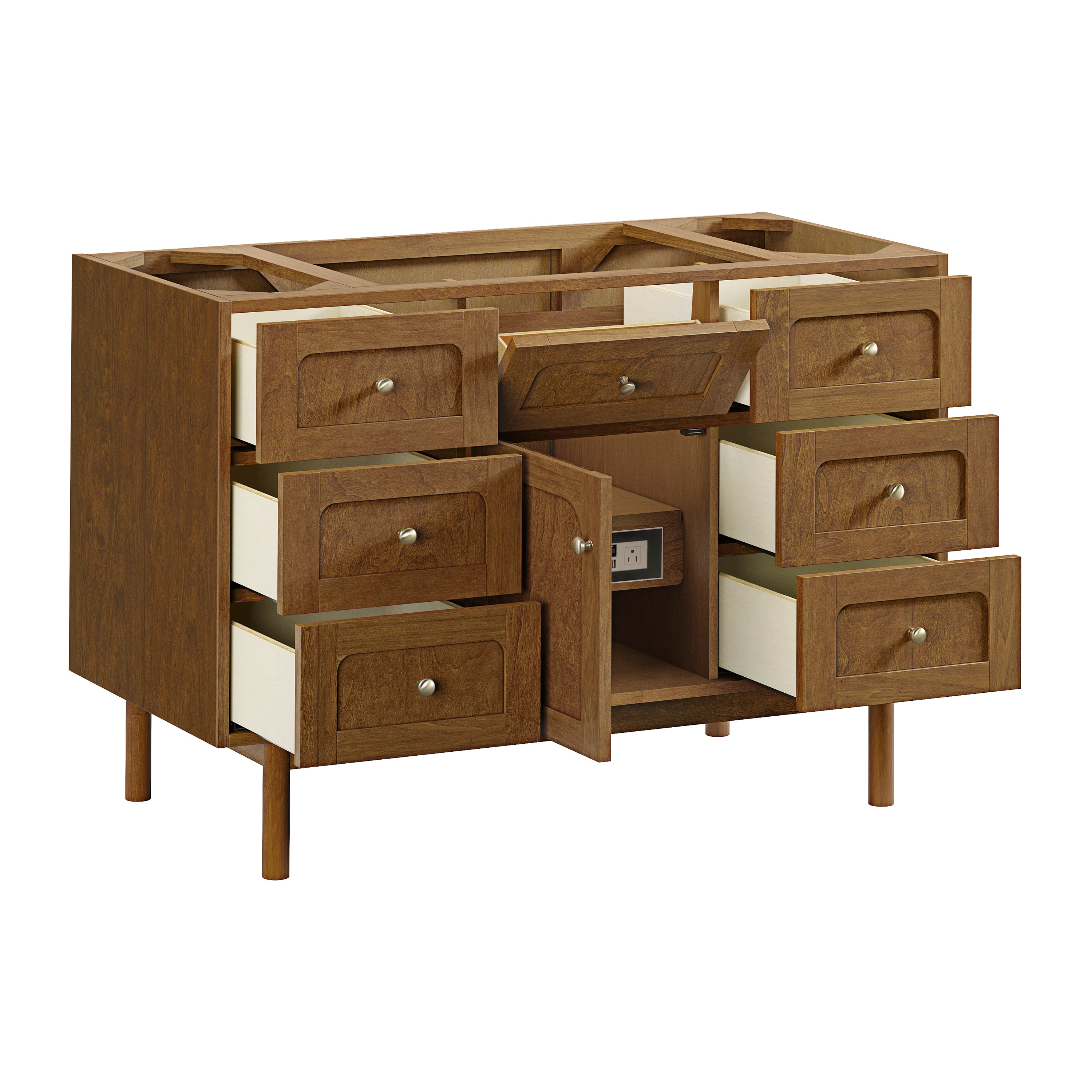 James Martin Laurent 48" Single Vanity in Honey Oak with 3cm Countertop