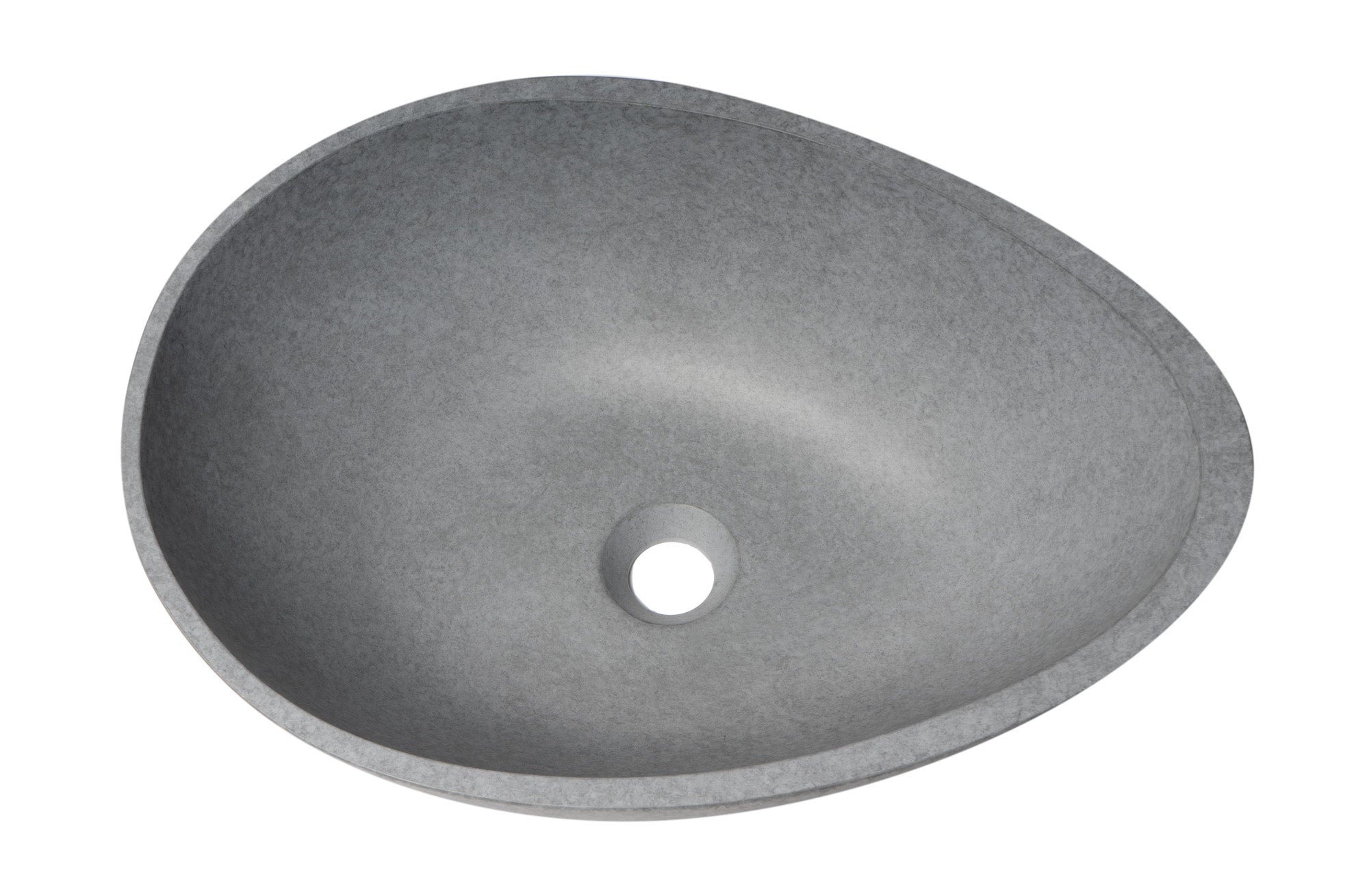 ALFI brand  ABCO21O 21" Solid Concrete Tear Drop Above Mount Vessel Sink