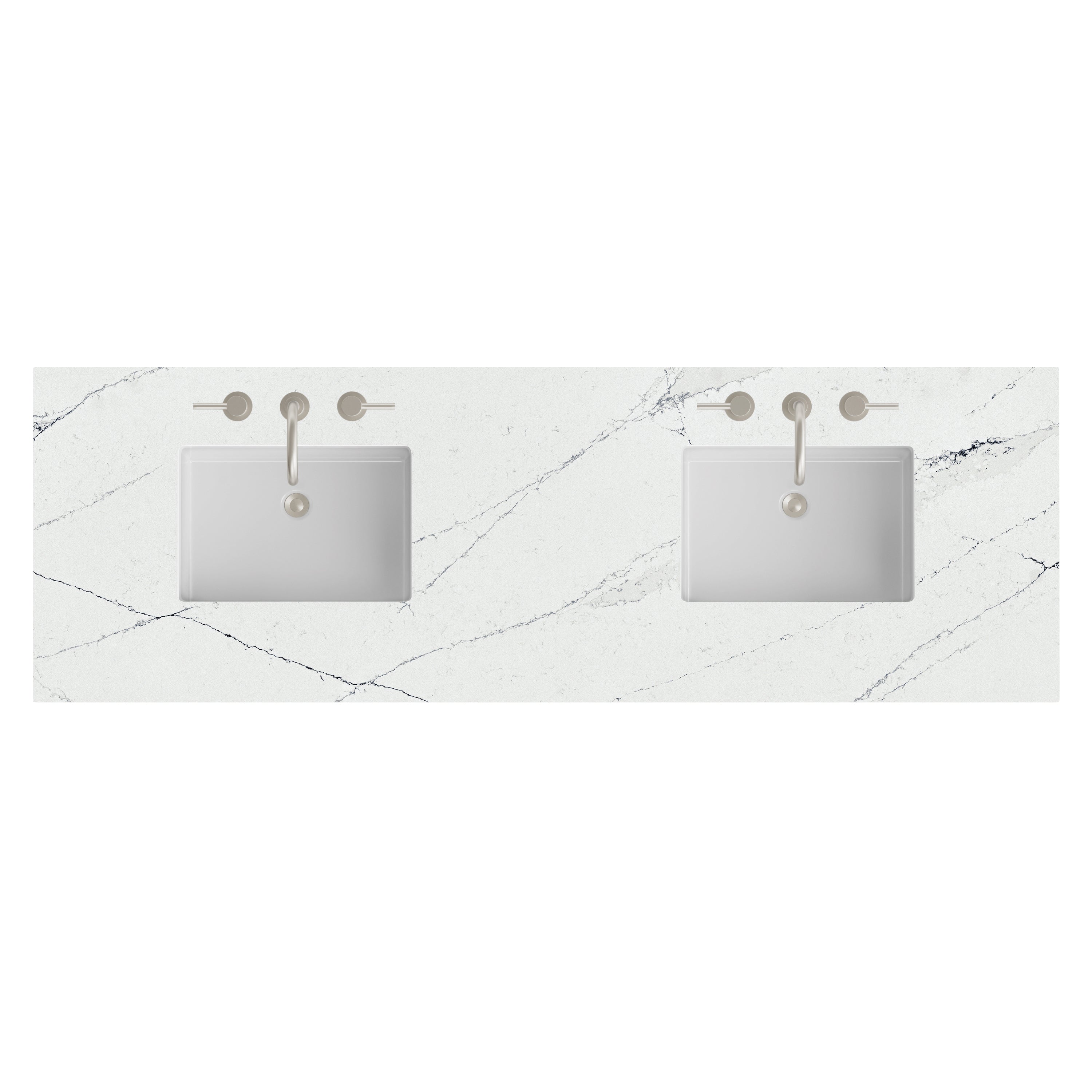 James Martin 72" Double Top with Sink, 3cm