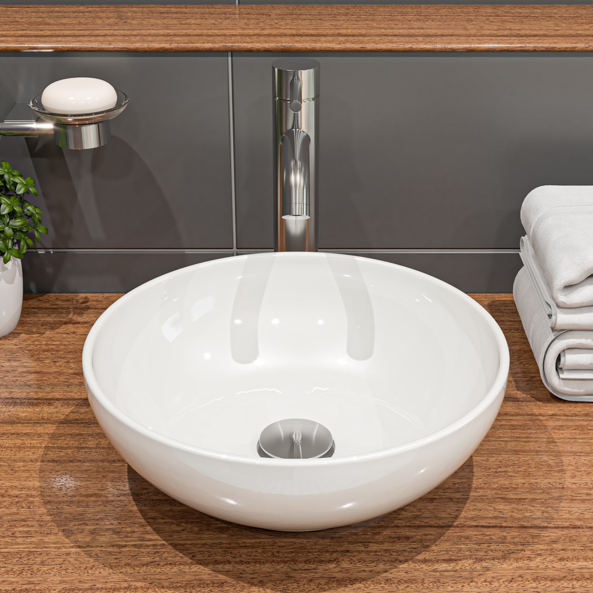 ALFI brand Tall Single-Hole Vessel Bathroom Faucet
