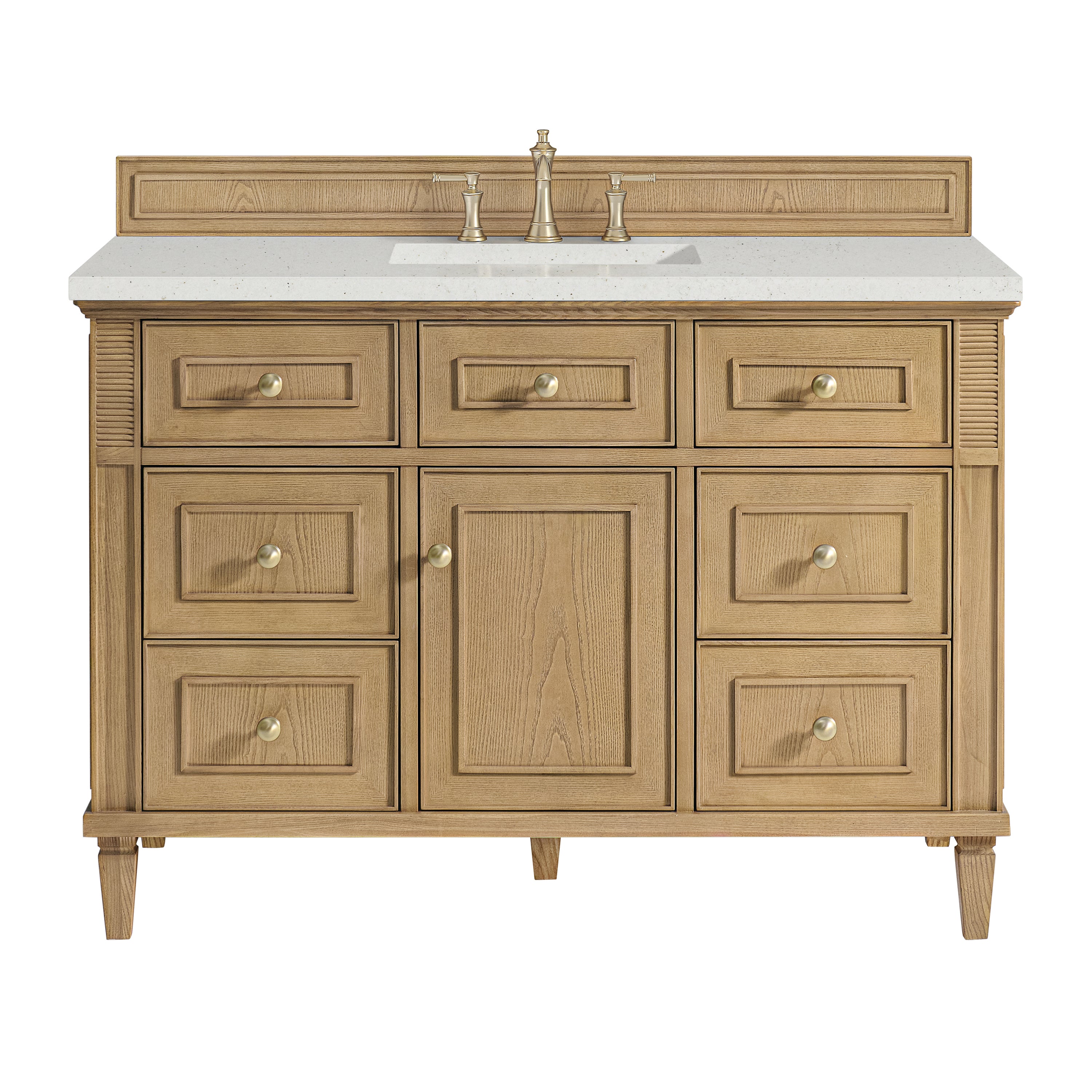 James Martin Lorelai 48" Single Vanity in Light Natural Oak with 3cm Countertop