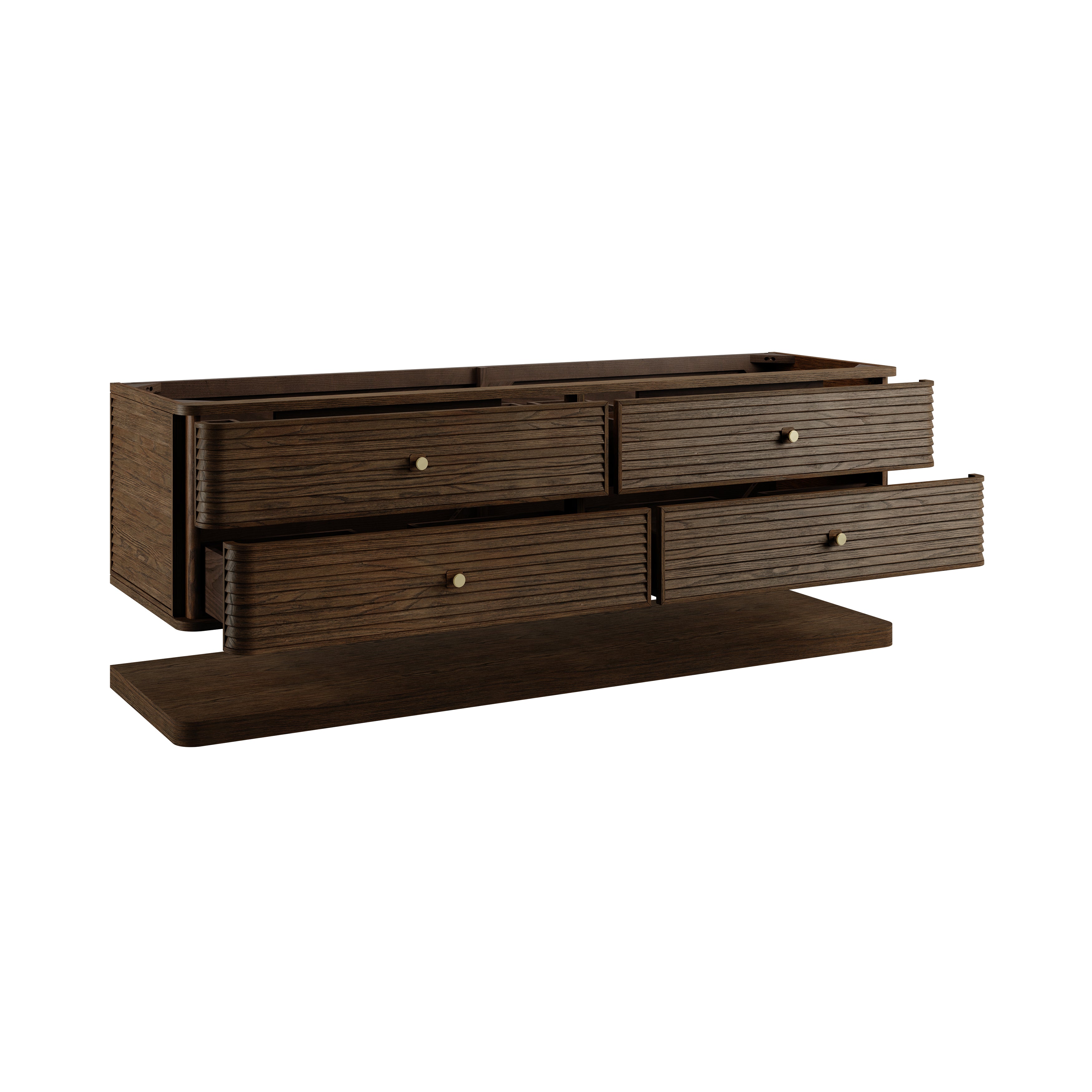 James Martin Allamari 72" Double Vanity in Sable with 3cm Countertop