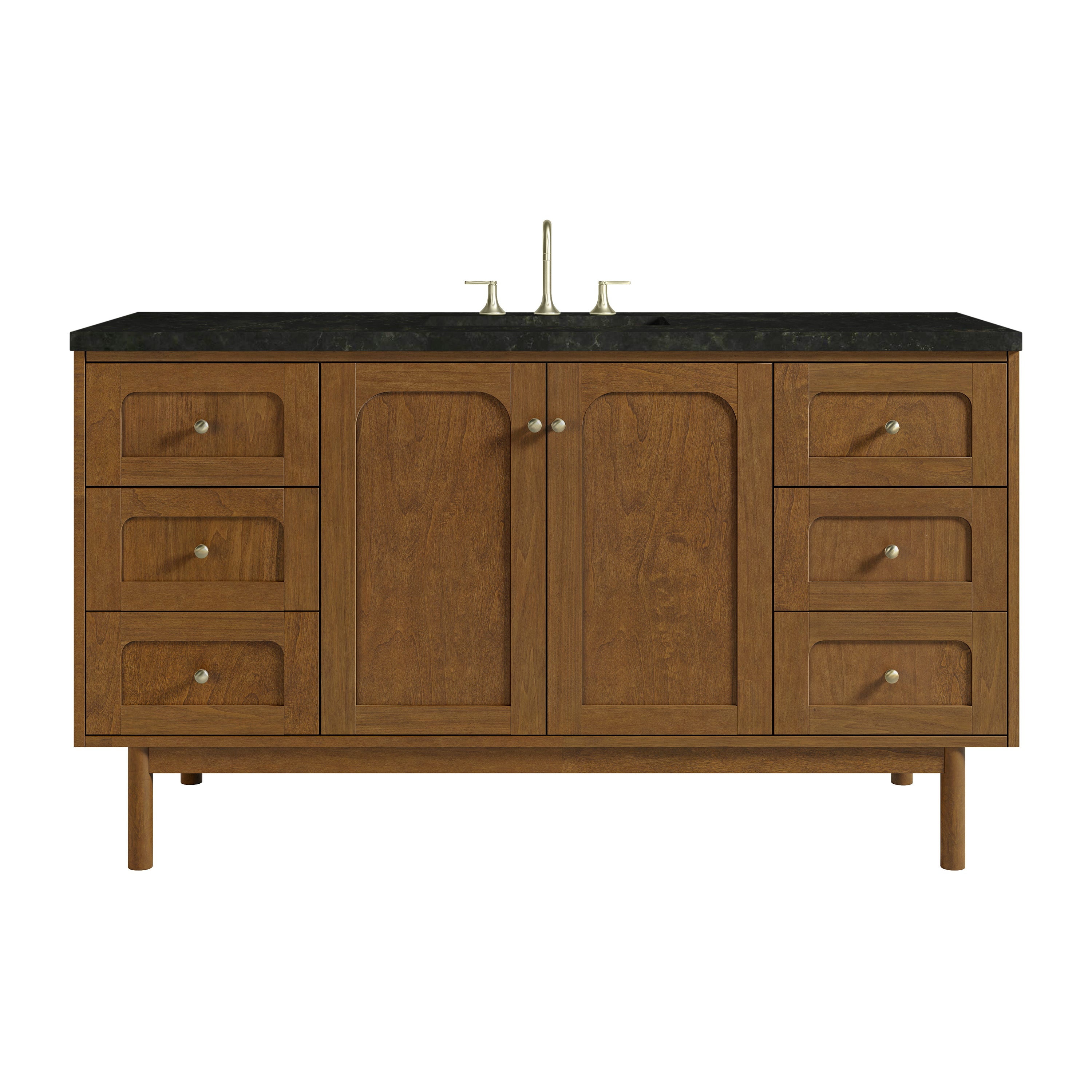 James Martin Laurent 60" Single Vanity in Honey Oak with 3cm Countertop