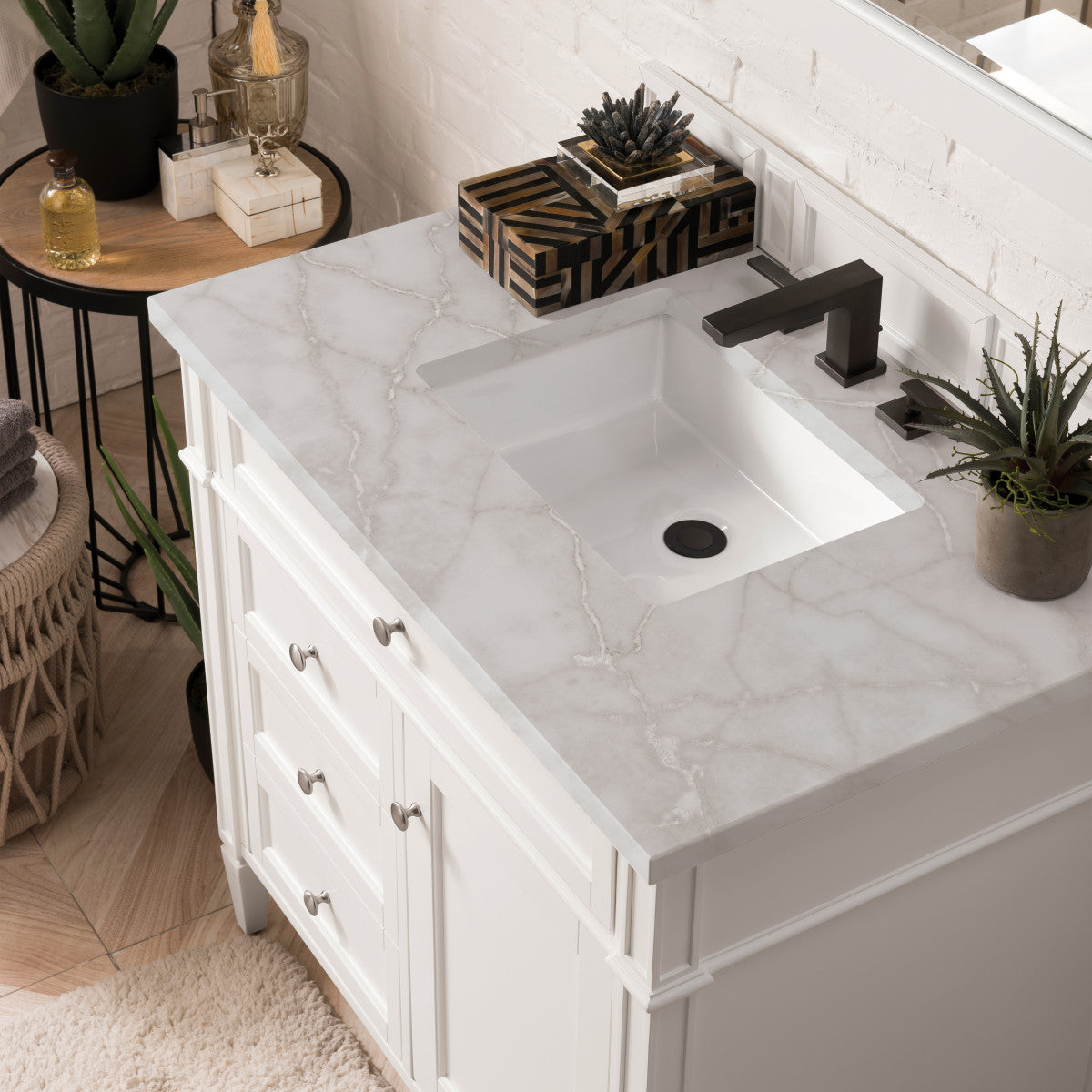 Brittany 36" Single Vanity in Bright White