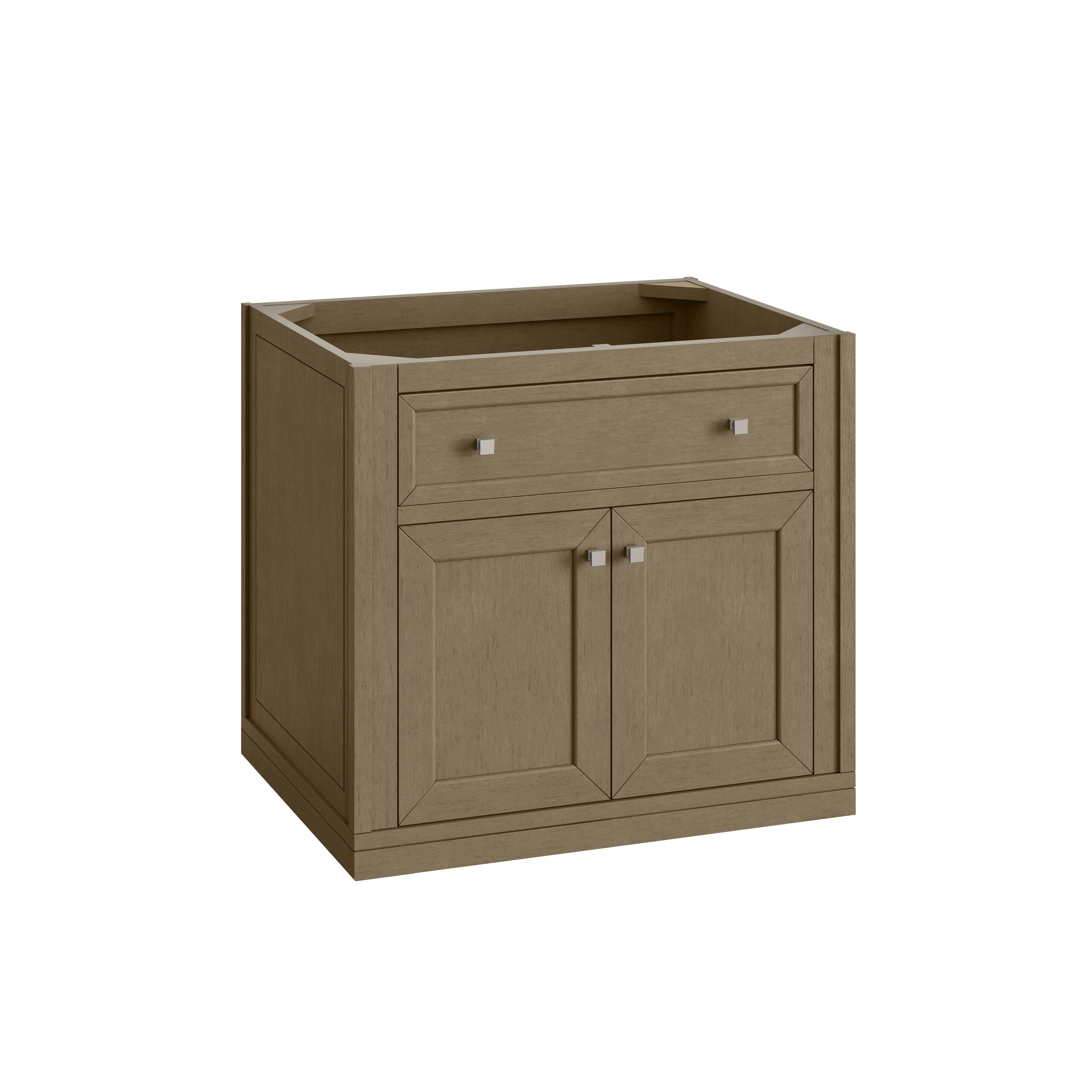 James Martin Chicago 30" Single Vanity in Walnut Whisper with 3cm Countertop