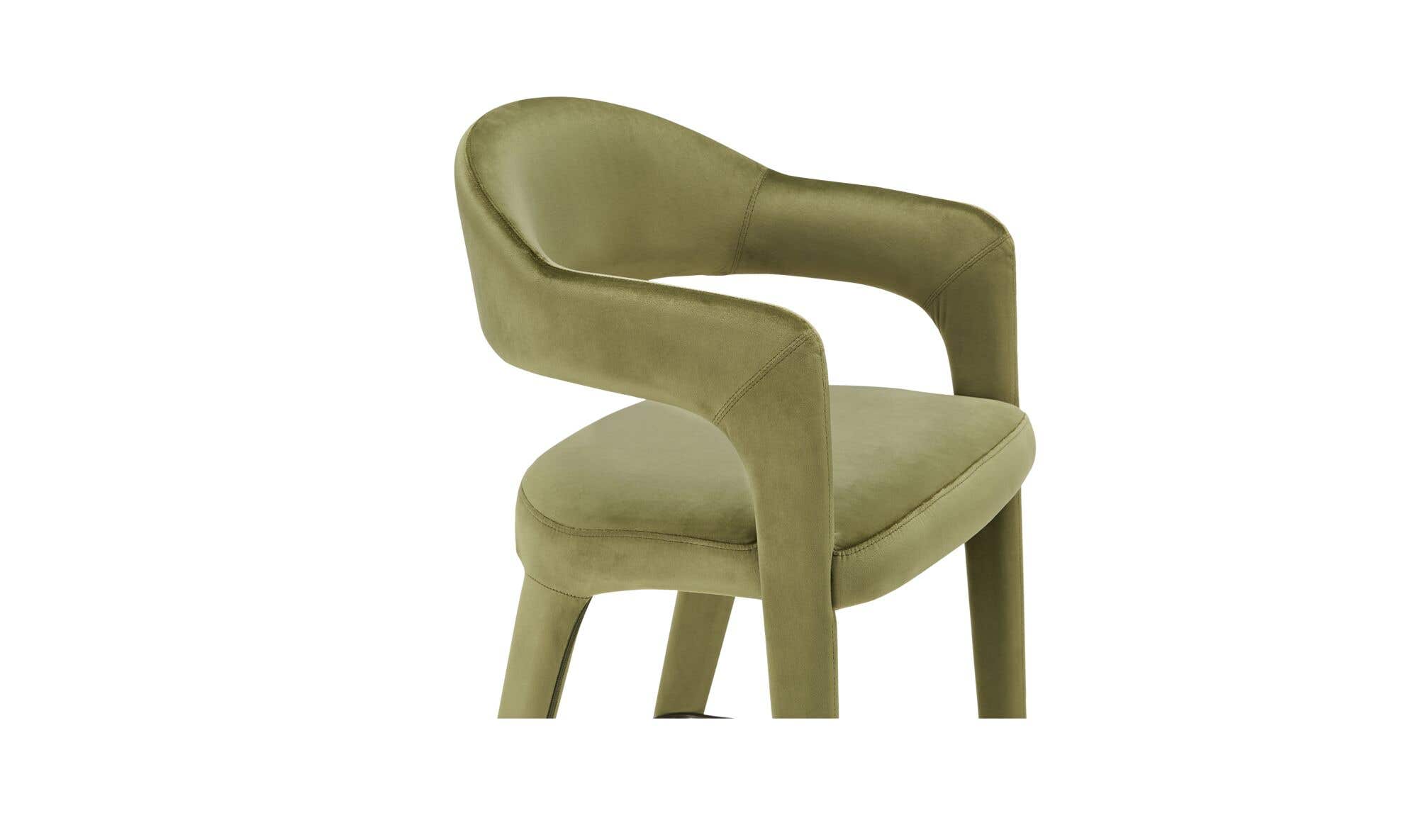 Moes Martens Counter Stool Green Velvet YM-1010