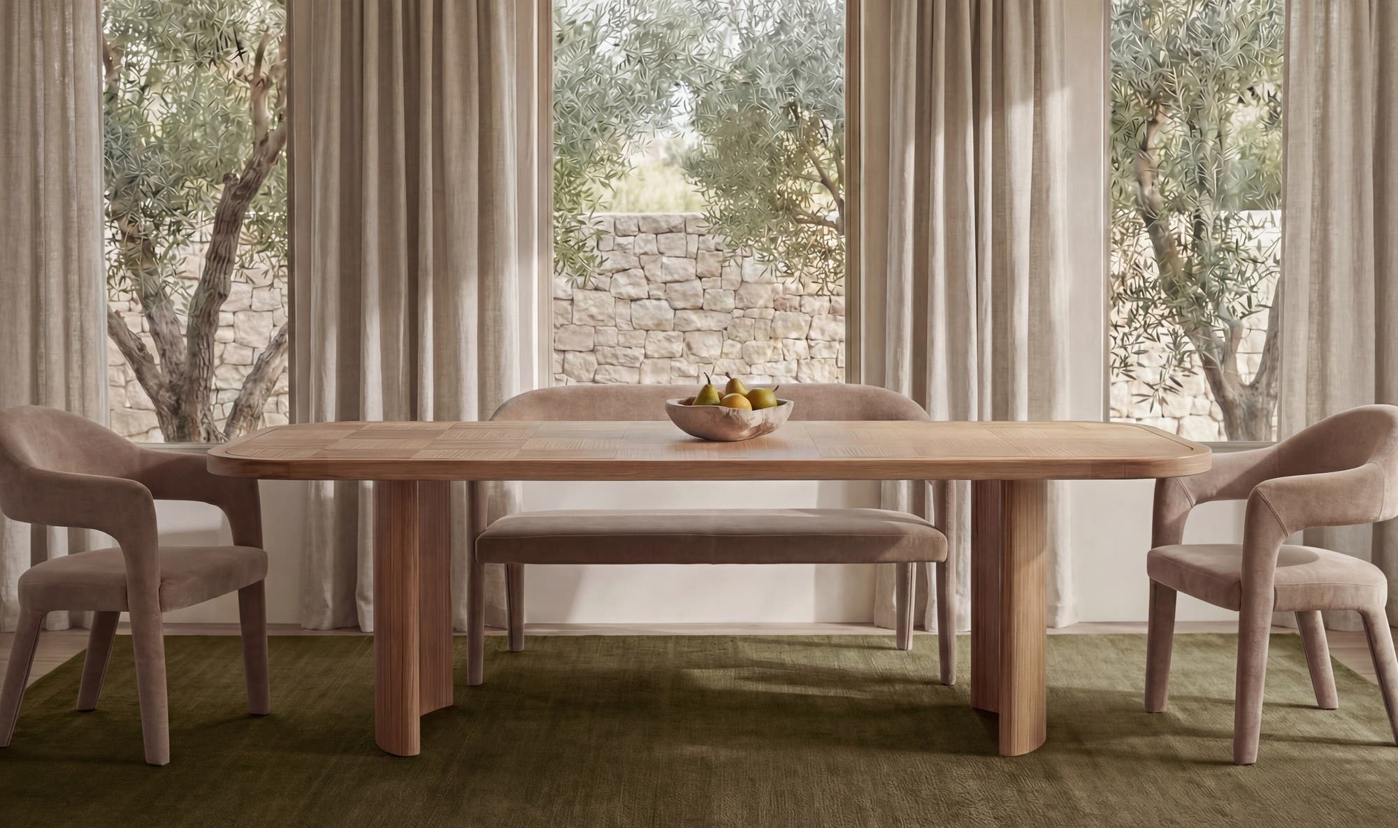 Moes Martens Dining Bench Leather YM-1032