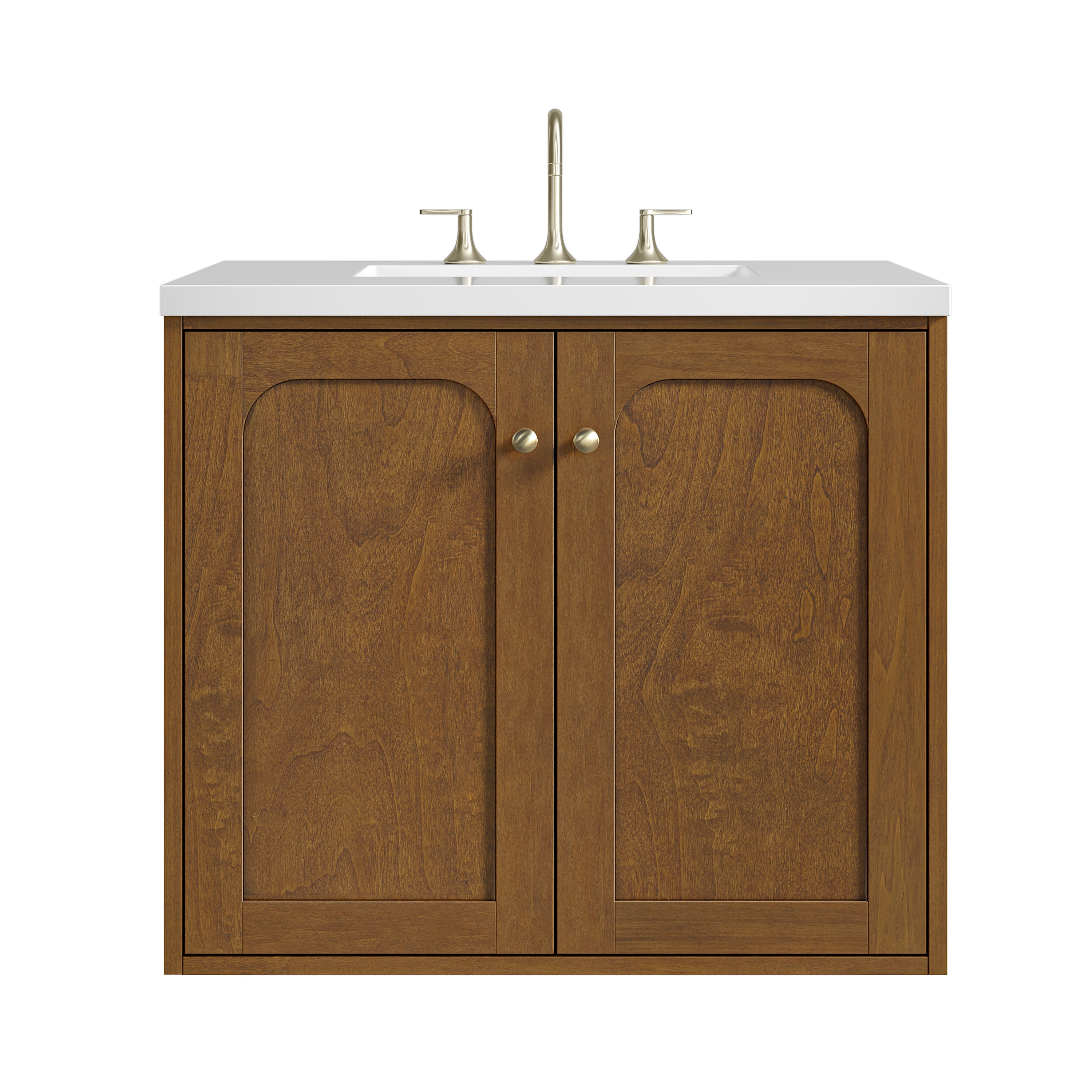 James Martin Laurent 30" Single Vanity in Honey Oak with 3cm Countertop