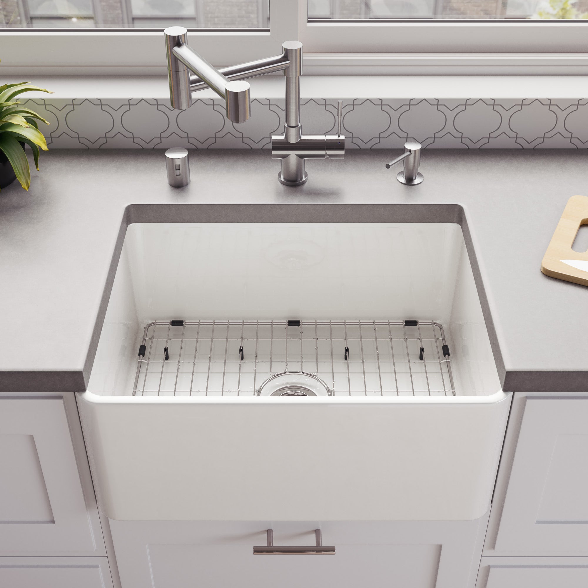 ALFI brand  ABGR24 Solid Stainless Steel Kitchen Sink Grid for ABF2418 Sink