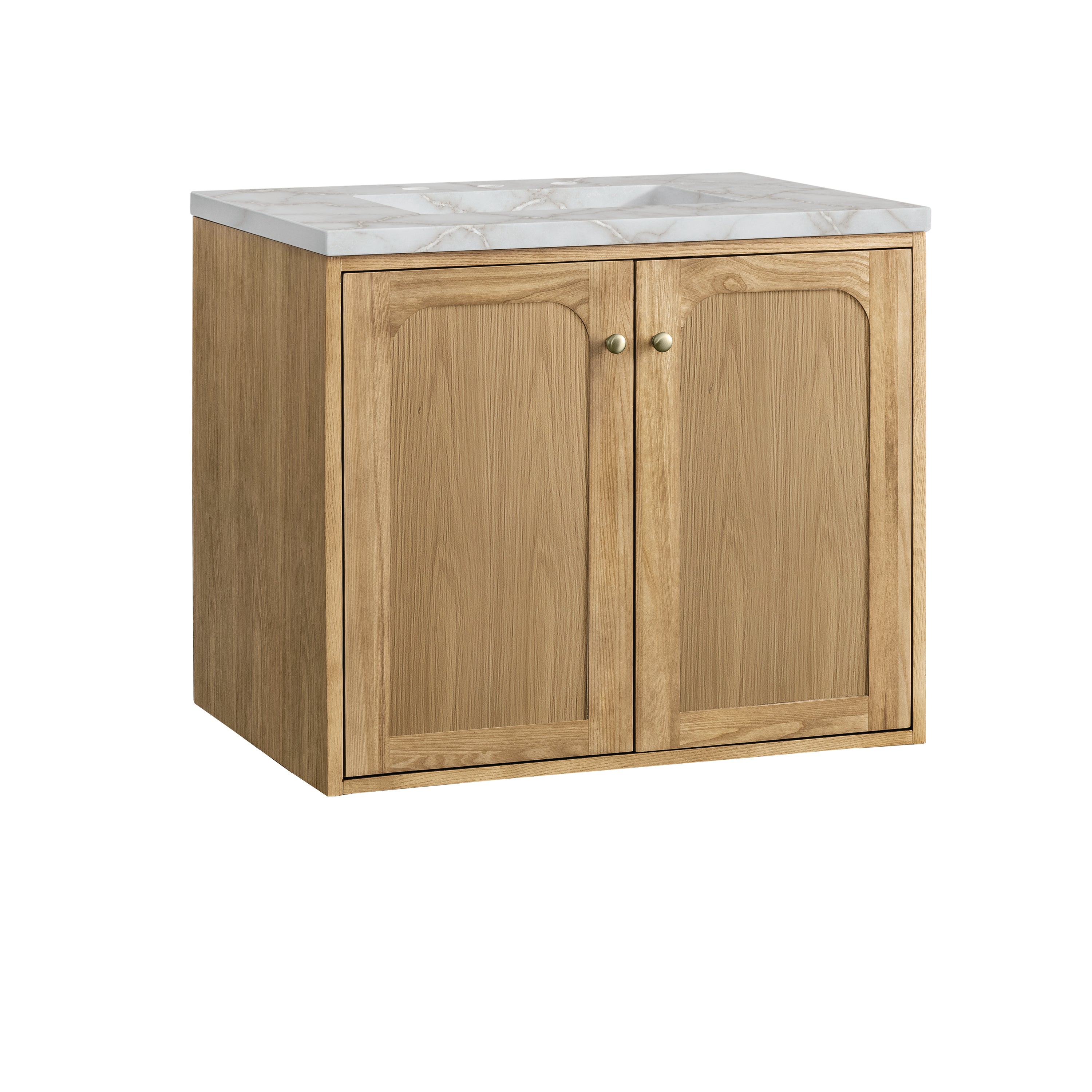 James Martin Laurent 30" Single Vanity in Light Natural Oak with 3cm Countertop