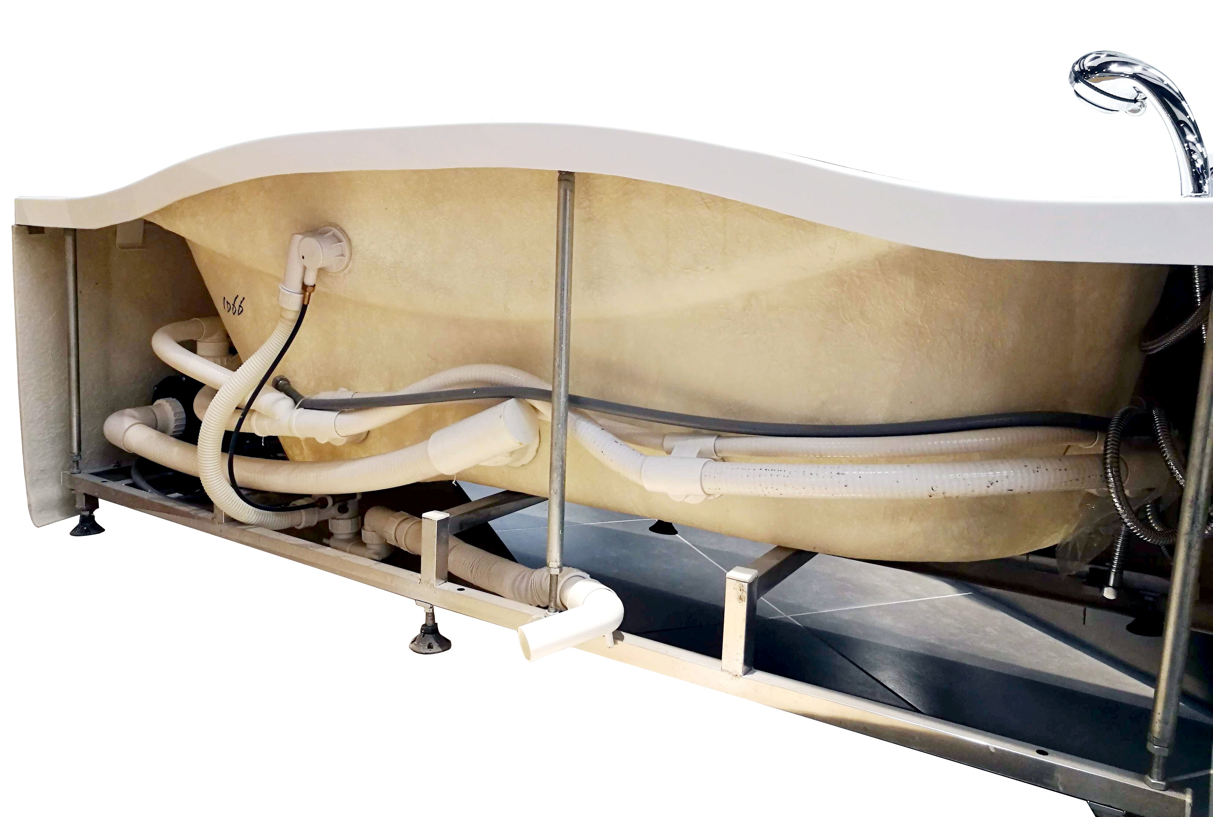 EAGO AM189ETL-L 6′ Acrylic Whirlpool Bathtub with Waterfall & Fixtures