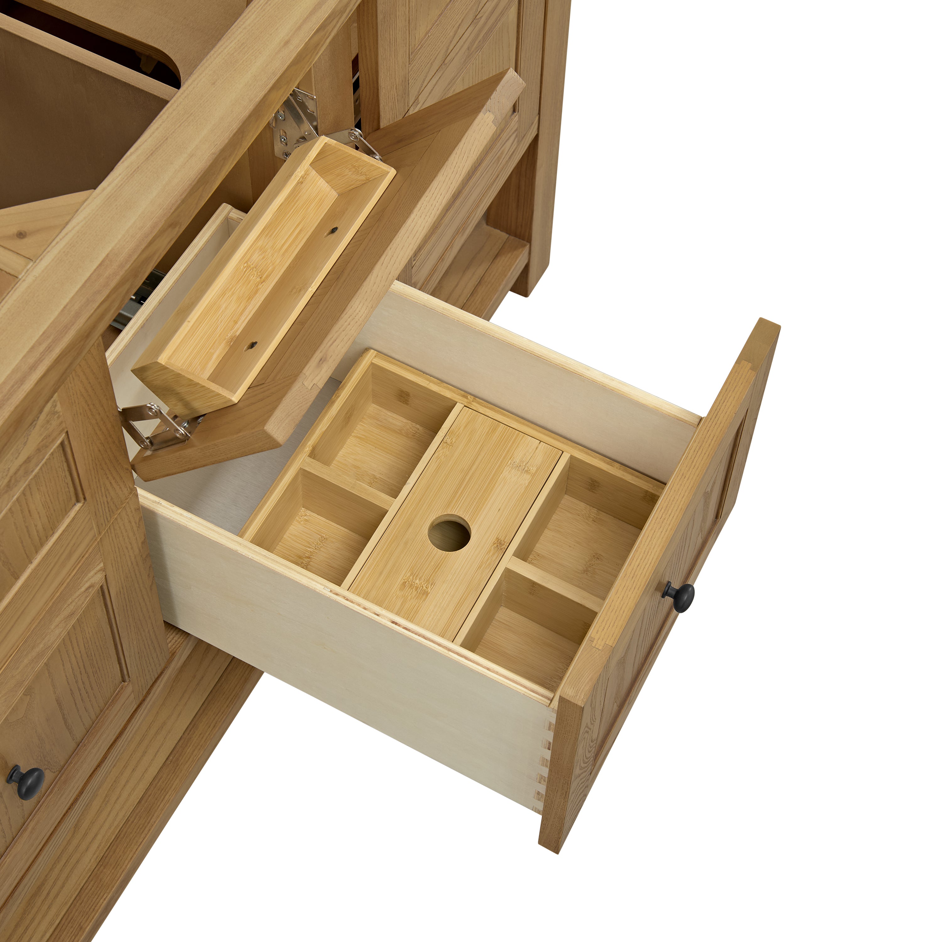 James Martin Breckenridge 60" Double Vanity in Light Natural Oak with 3cm Countertop
