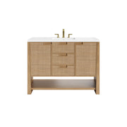 James Martin Solene 48" Single Vanity in Seaside Oak with 3cm Countertop