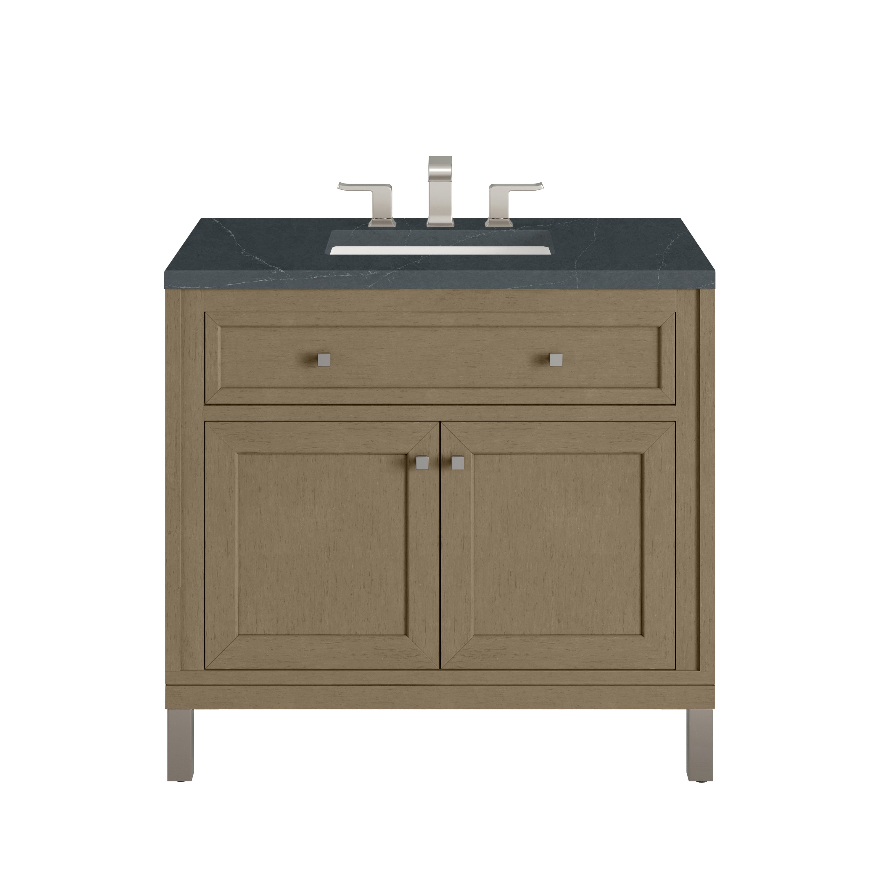 James Martin Chicago 36" Single Vanity in Walnut Whisper with 3cm Countertop