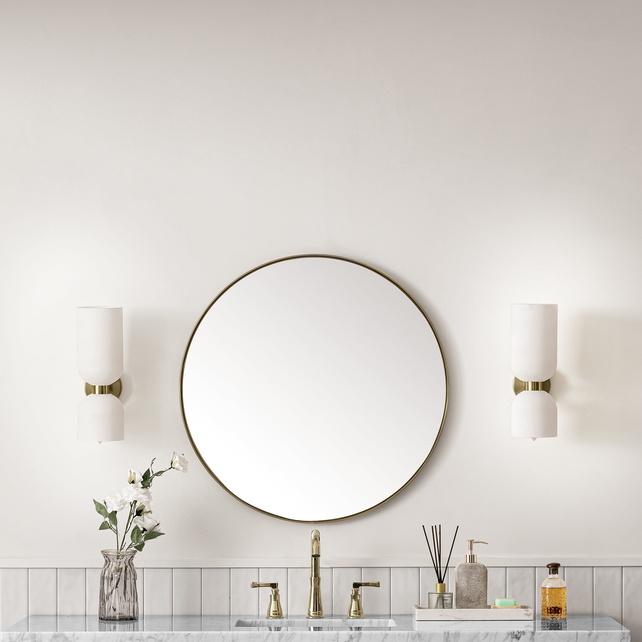James Martin Rohe 30" Round Mirror