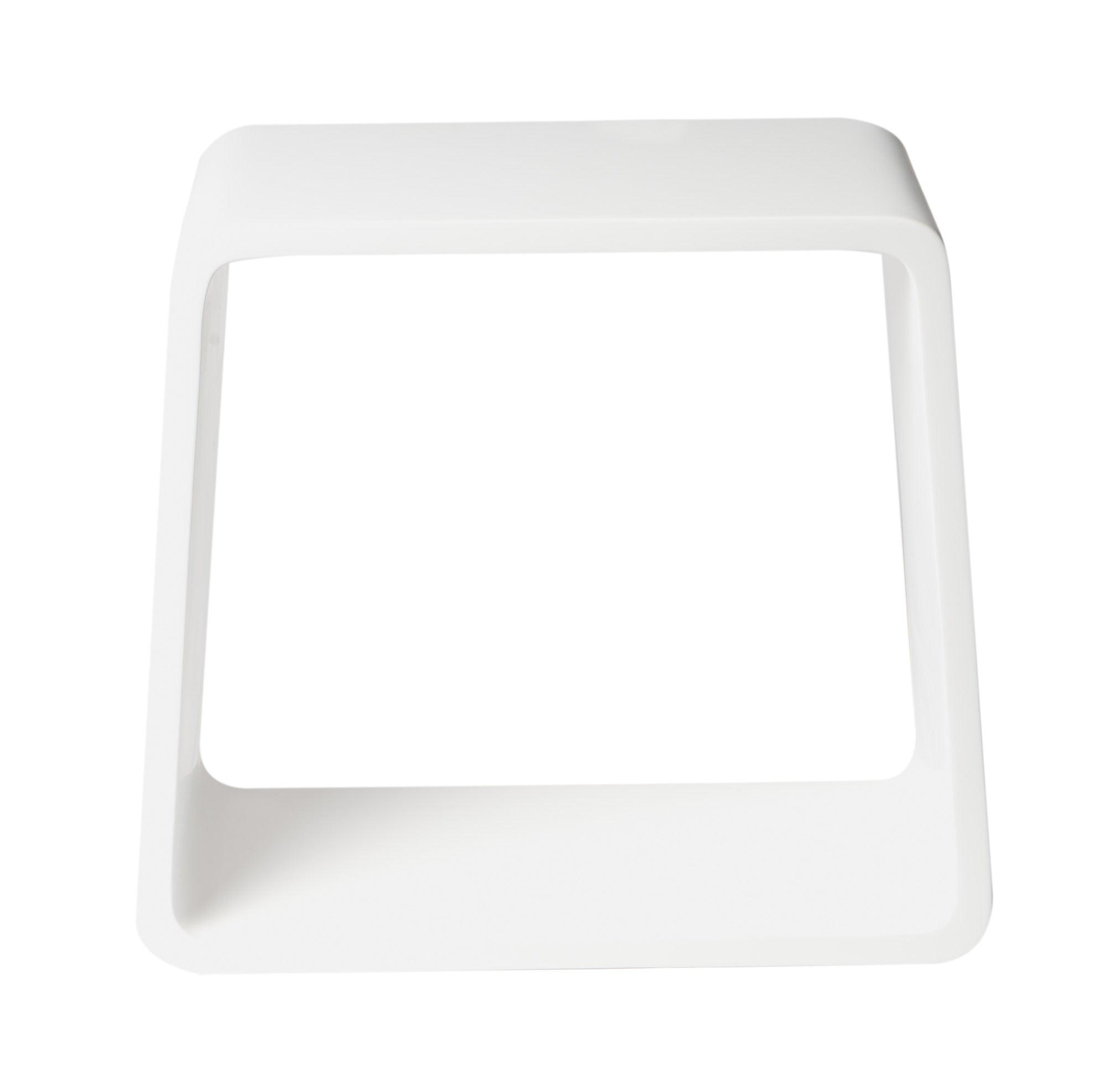 ALFI brand  ABST55 White Matte Solid Surface Resin Bathroom / Shower Stool