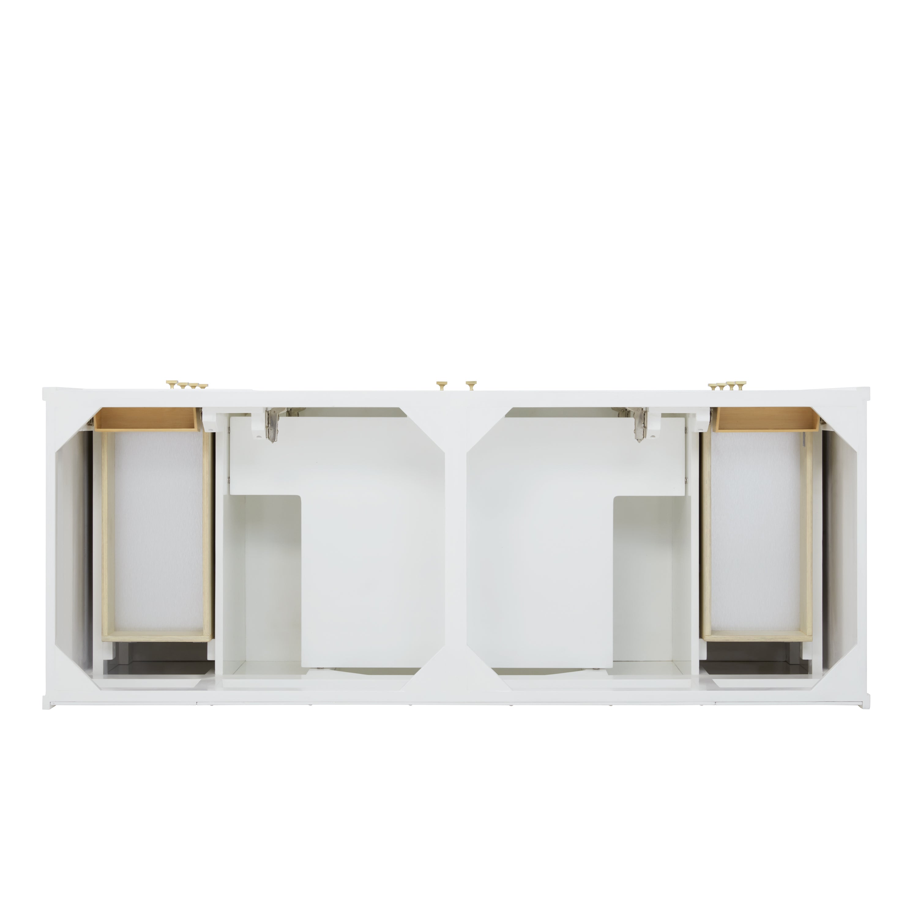 James Martin Chicago 60" Double Vanity in Glossy White with 3cm Countertop and FreePower Wireless Charger