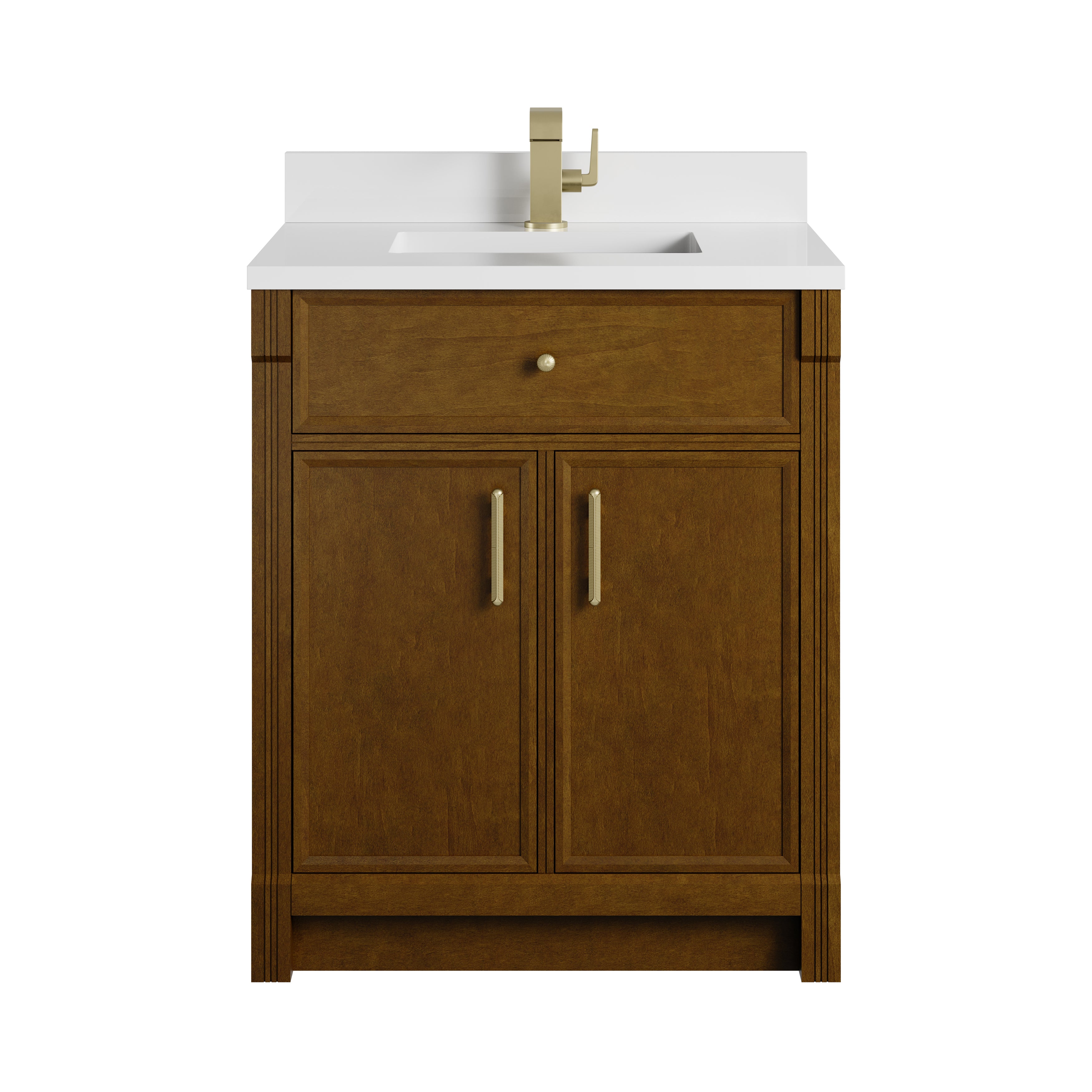 James Martin Bellshire 30" Single Vanity in Honey Oak with 3cm Countertop